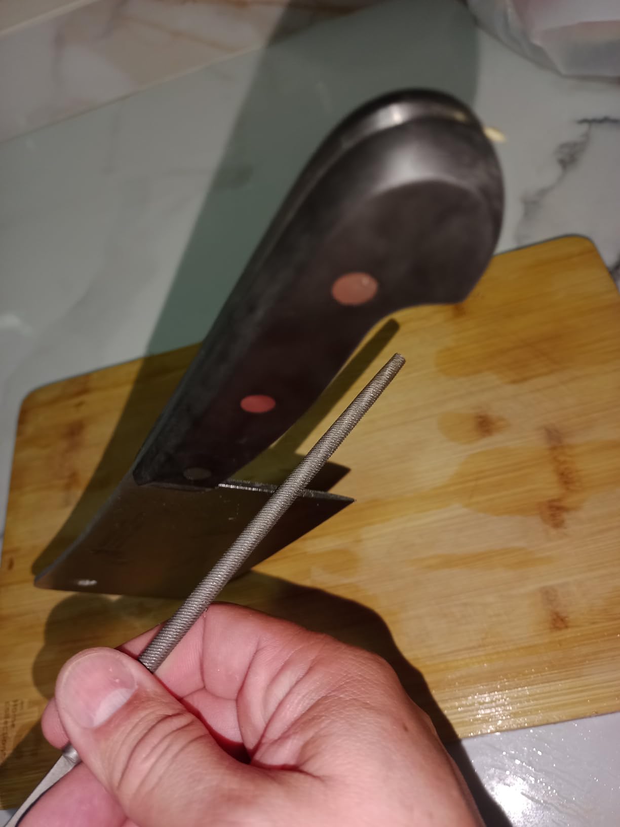 Henckels CLASSIC 6-inch Meat Cleaver customer photo 2