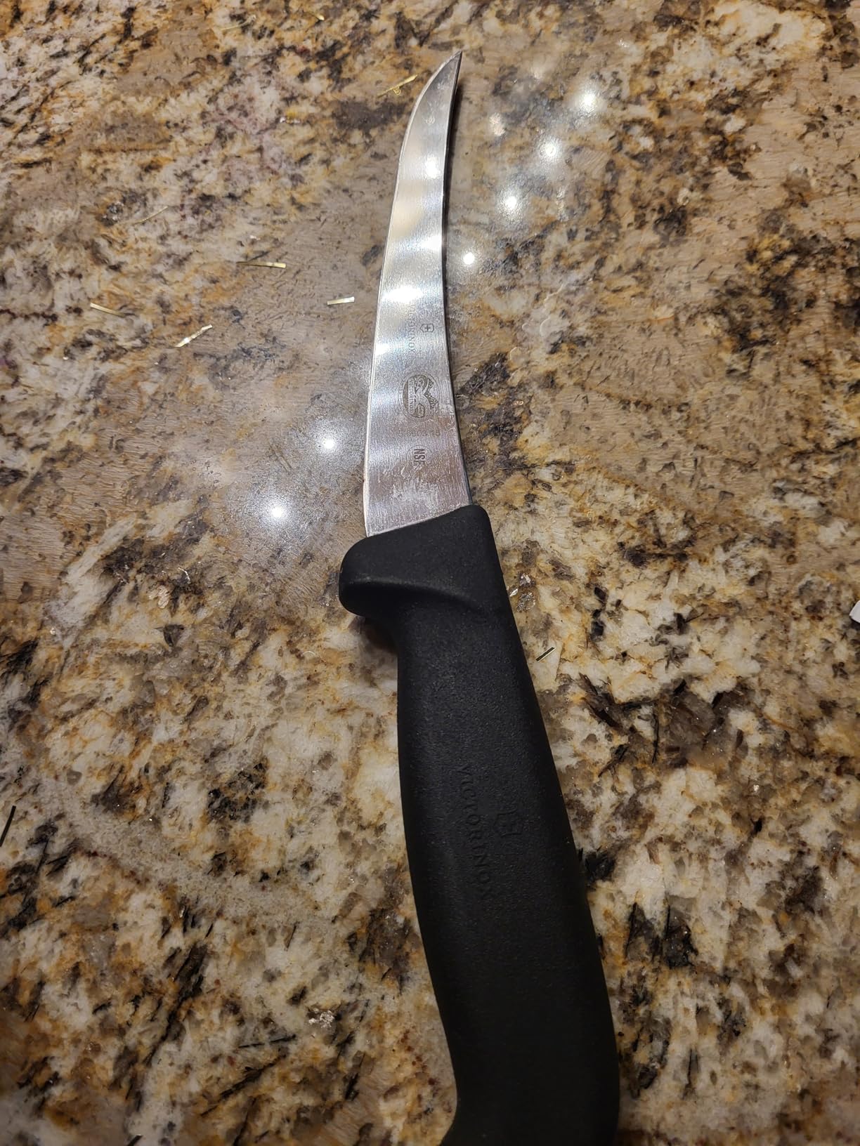 Victorinox Fibrox Pro Curved Boning Knife Semi-stiff Blade, 6-Inch, Black customer photo 1