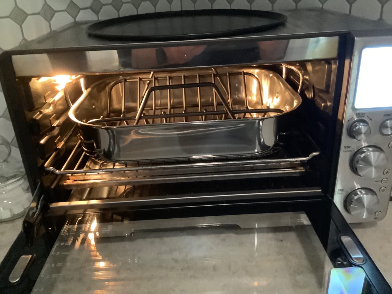 All-Clad Specialty Stainless Steel Roaster and Nonstick Rack 16x13x5 Inch Oven Broiler Safe customer photo 2