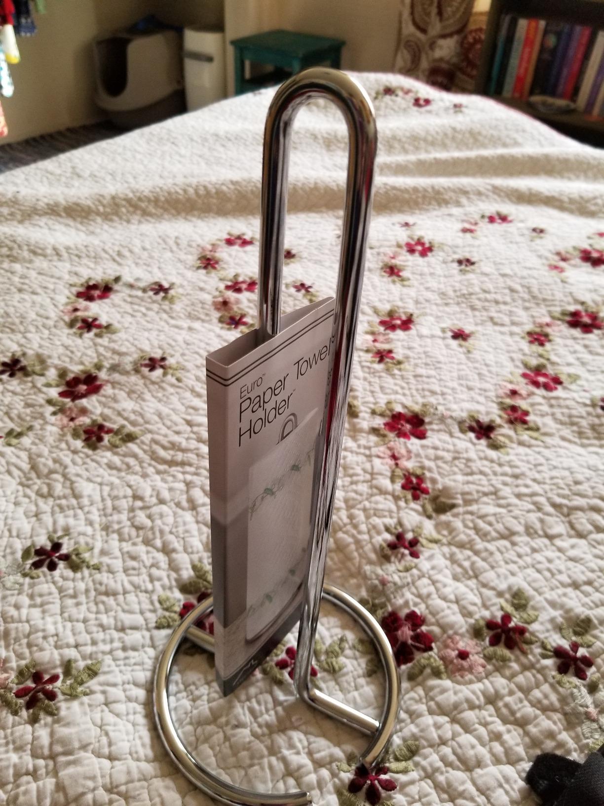 Spectrum Chrome Paper Towel Holder Countertop Kitchen Organizer customer photo 1