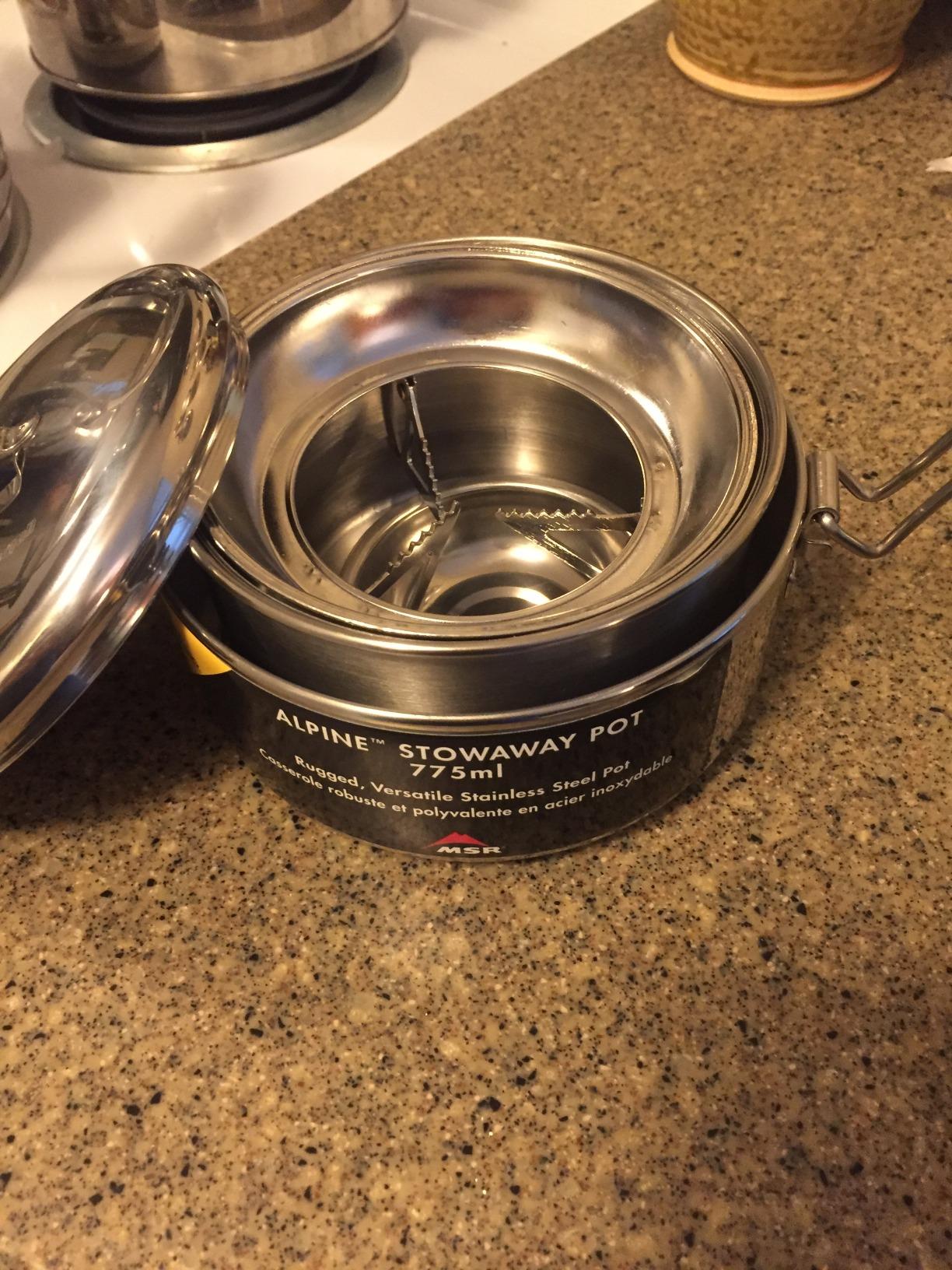MSR Alpine Stainless Steel Stowaway Camping Pot customer photo 2
