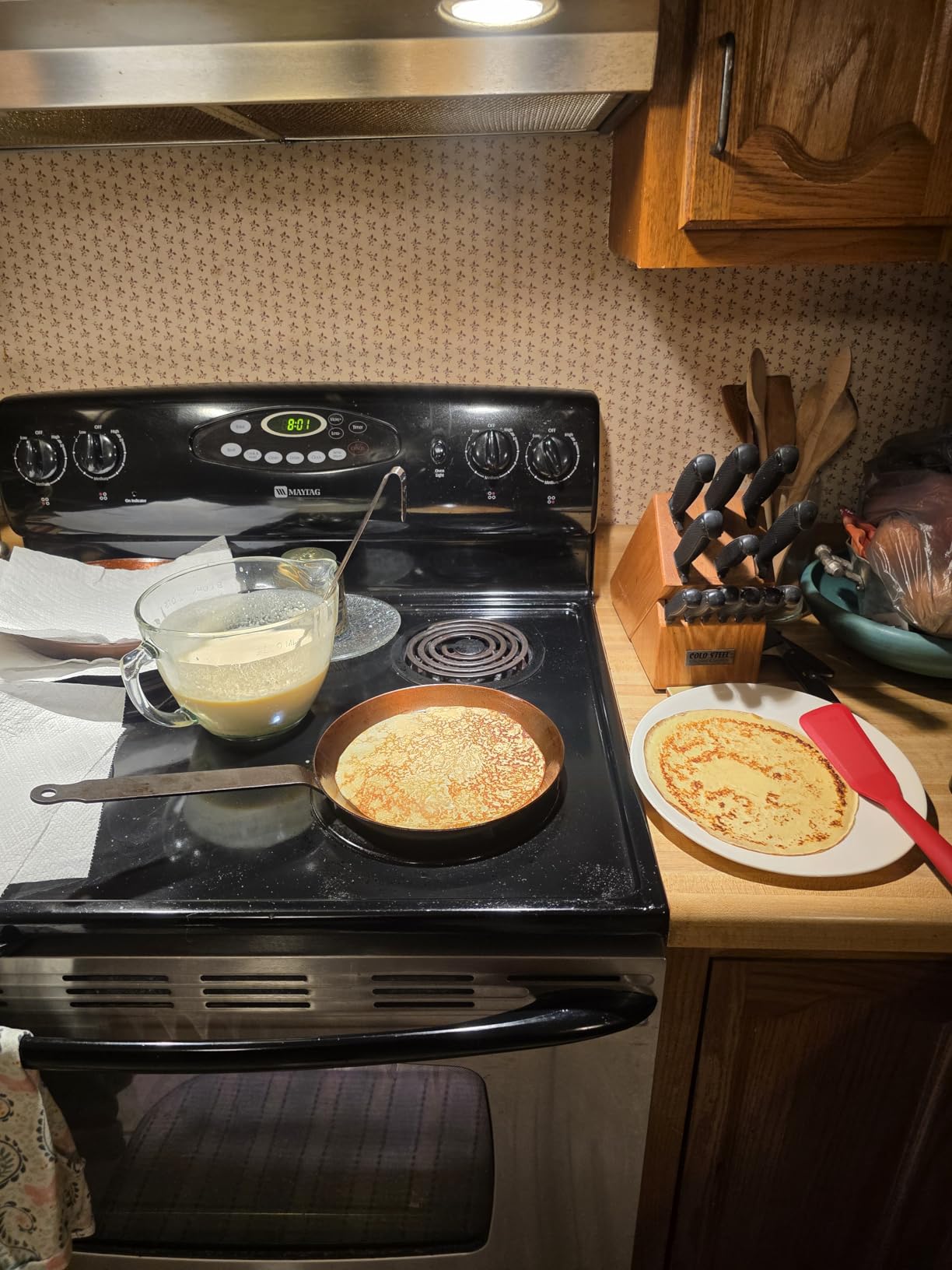 Matfer Bourgeat Black Carbon Steel Crêpe Pan, 7 7/8