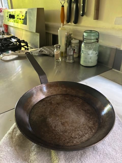 Matfer Bourgeat Black Carbon Steel Frying Pan, 11 3/4