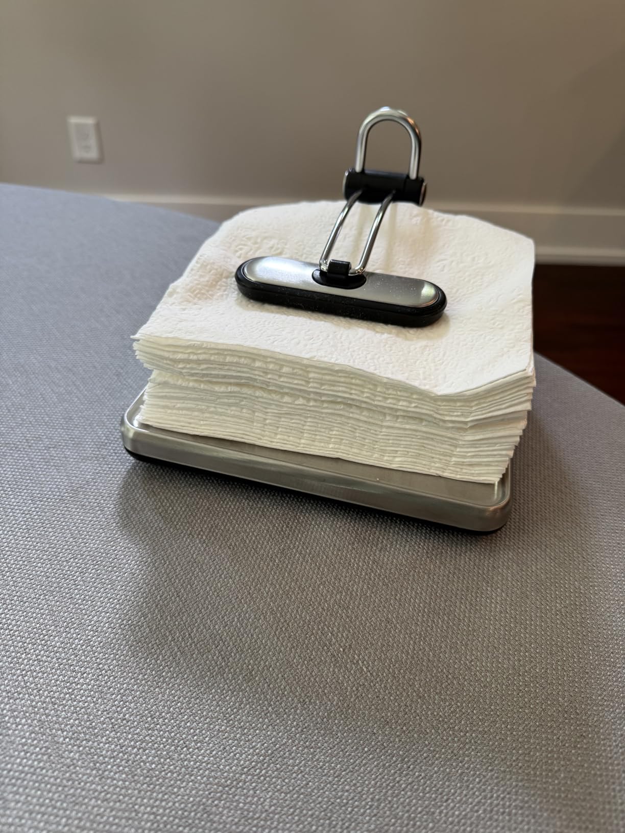 simplehuman Quick Grip Napkin Holder, Stainless Steel, Brushed customer photo 2