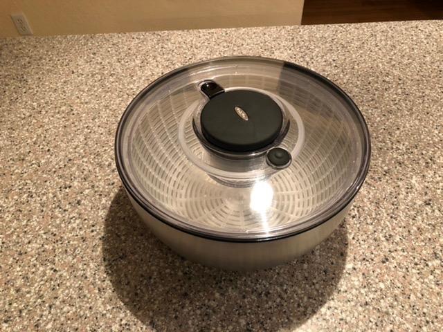 OXO Steel Salad Spinner customer photo 2
