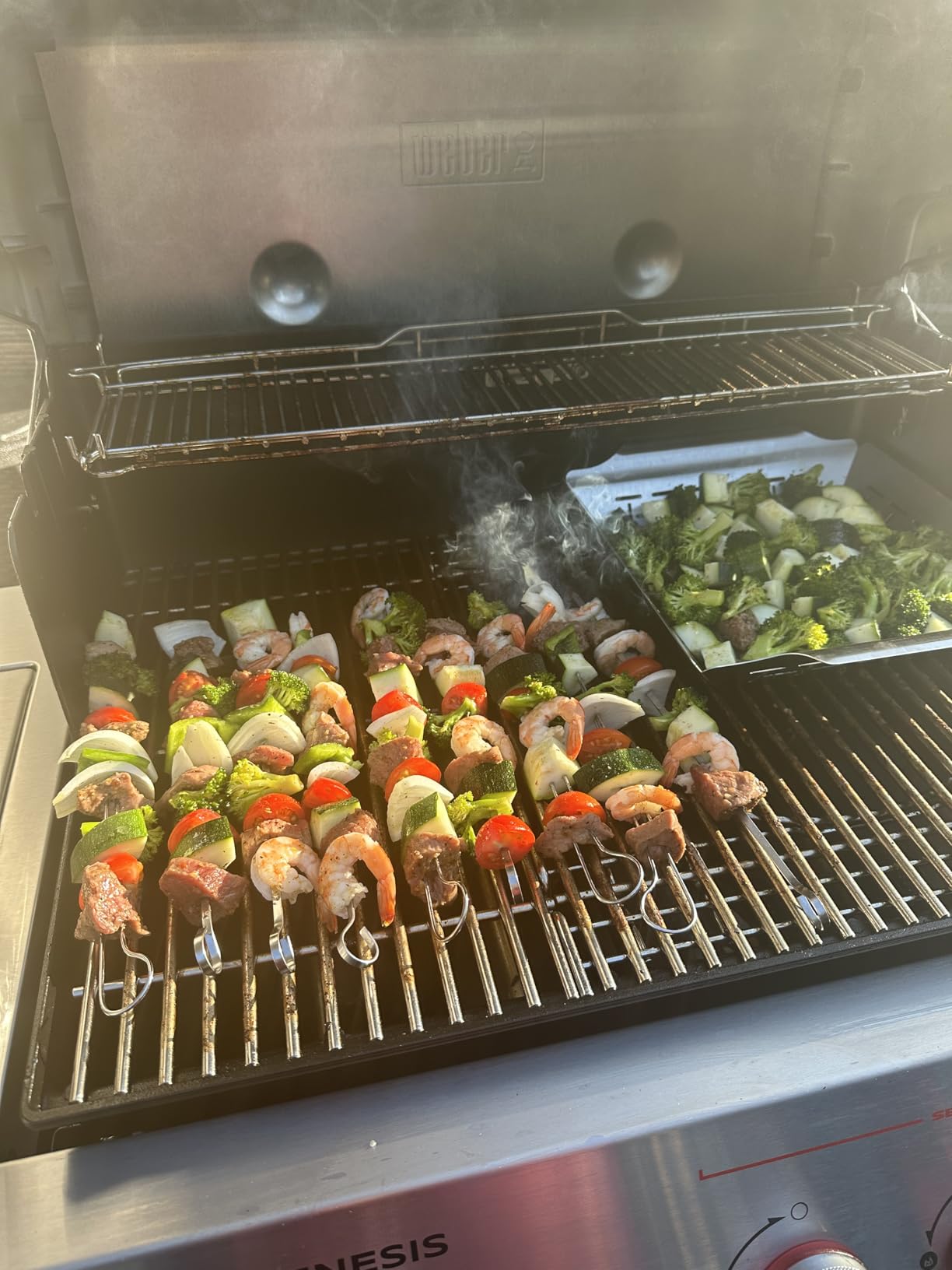 Weber Deluxe Grilling Basket - Stainless Steel Grill Basket for Vegetables, Seafood & Small Foods, Durable BBQ Cooking Accessory for Charcoal and Gas Grills customer photo 2