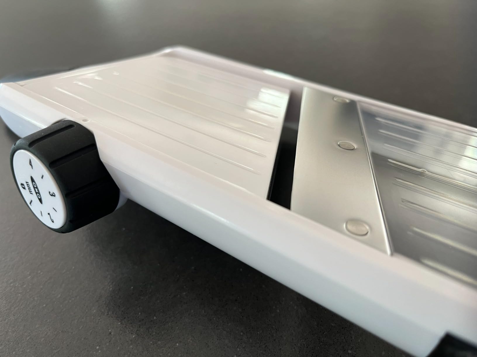 OXO Good Grips Handheld Mandoline Slicer for Kitchen, Adjustable Vegetable Slicer customer photo 2