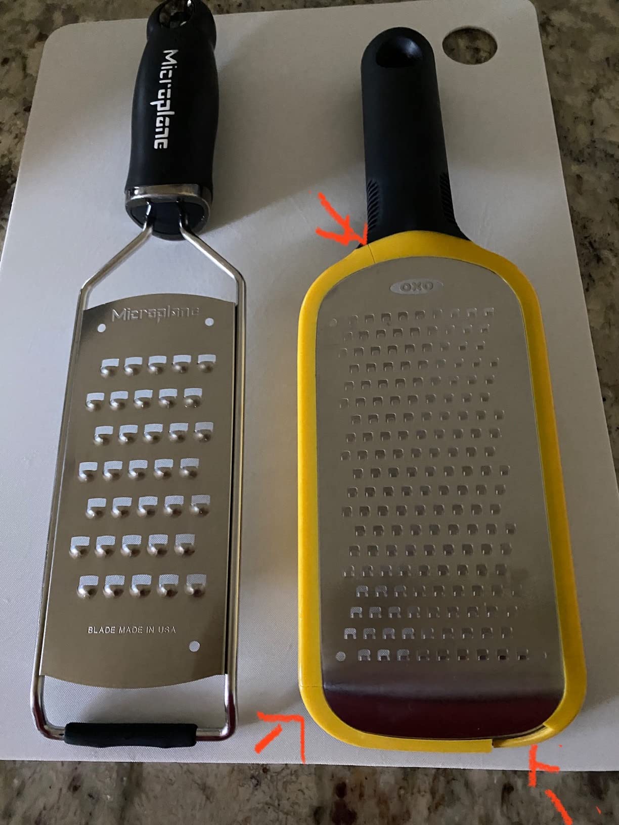 Microplane Gourmet Series Cheese Grater with Soft Touch Handle (Extra Coarse, Black) customer photo 1