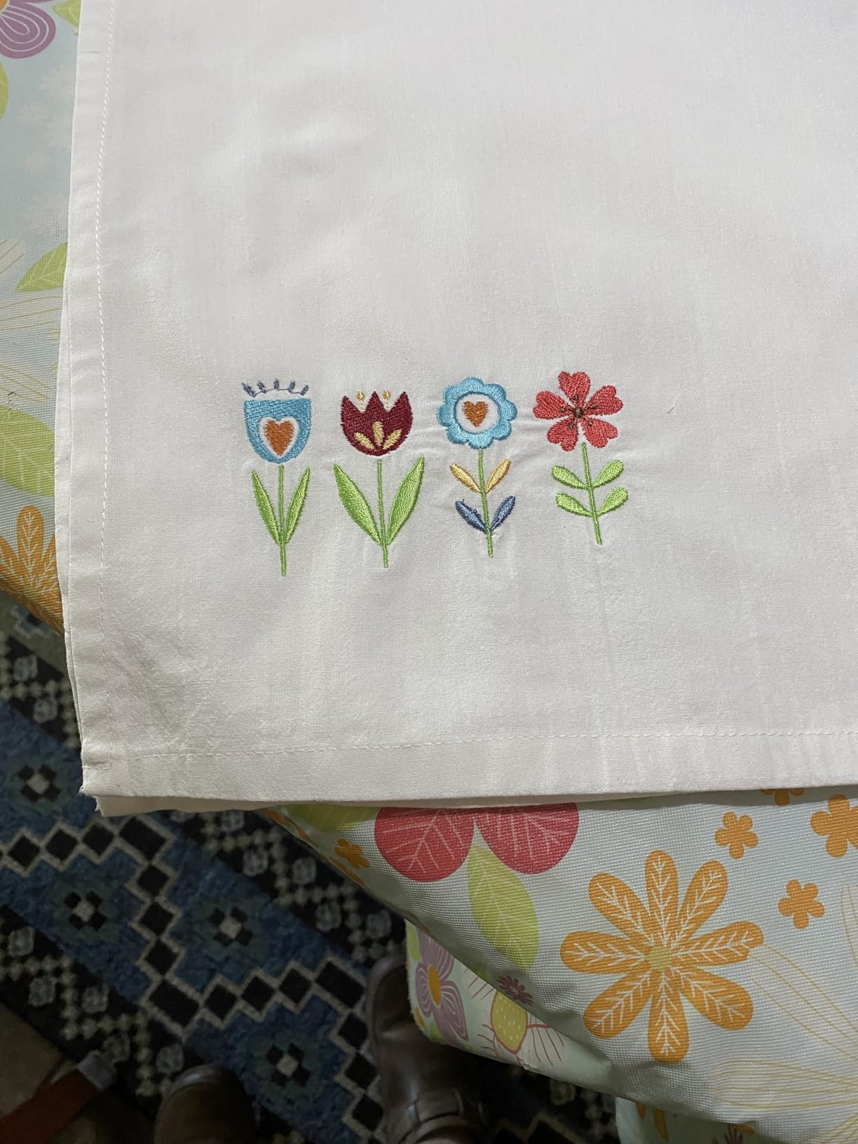 Aunt Martha's 28-Inch by 28-Inch Flour Sack Dish Towels, Premium 130 Thread Count, White, Set of 7 customer photo 2