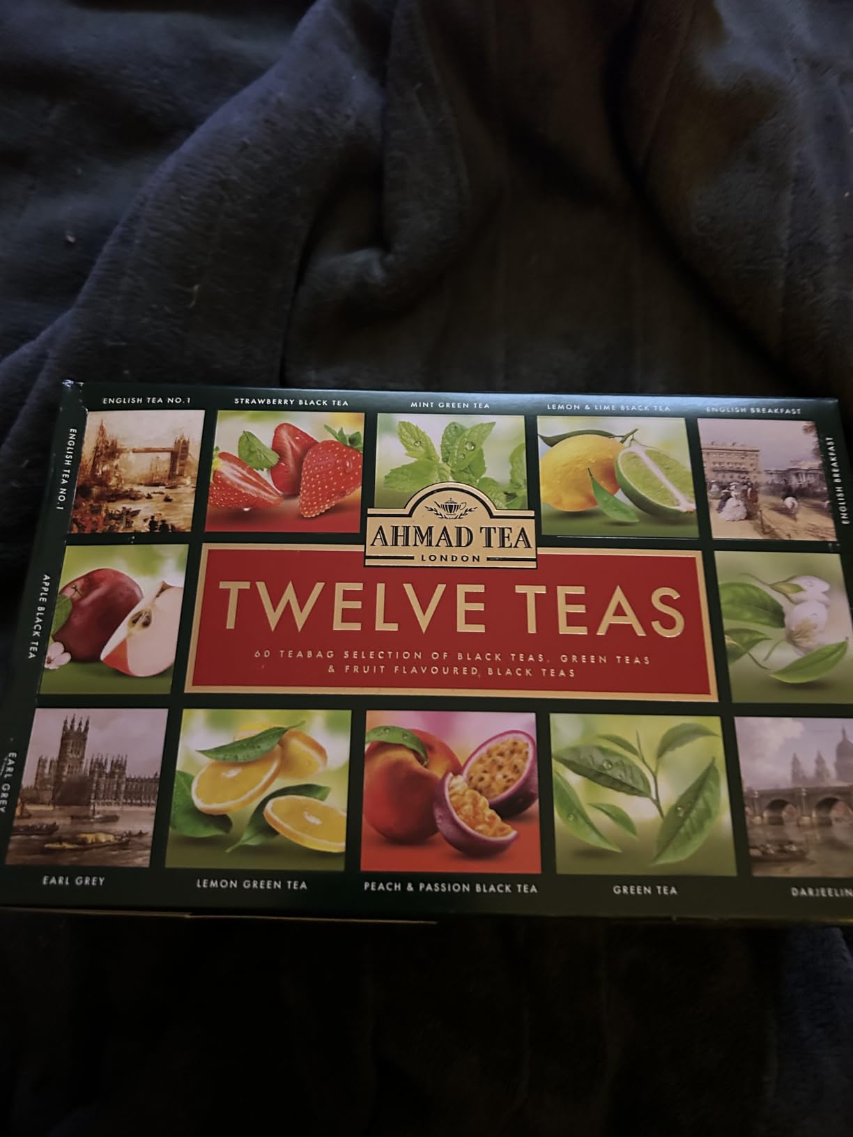 Ahmad Tea Variety Gift Box, 60 Foil Enveloped Teabags, Twelve Teas, 1 Count customer photo 1