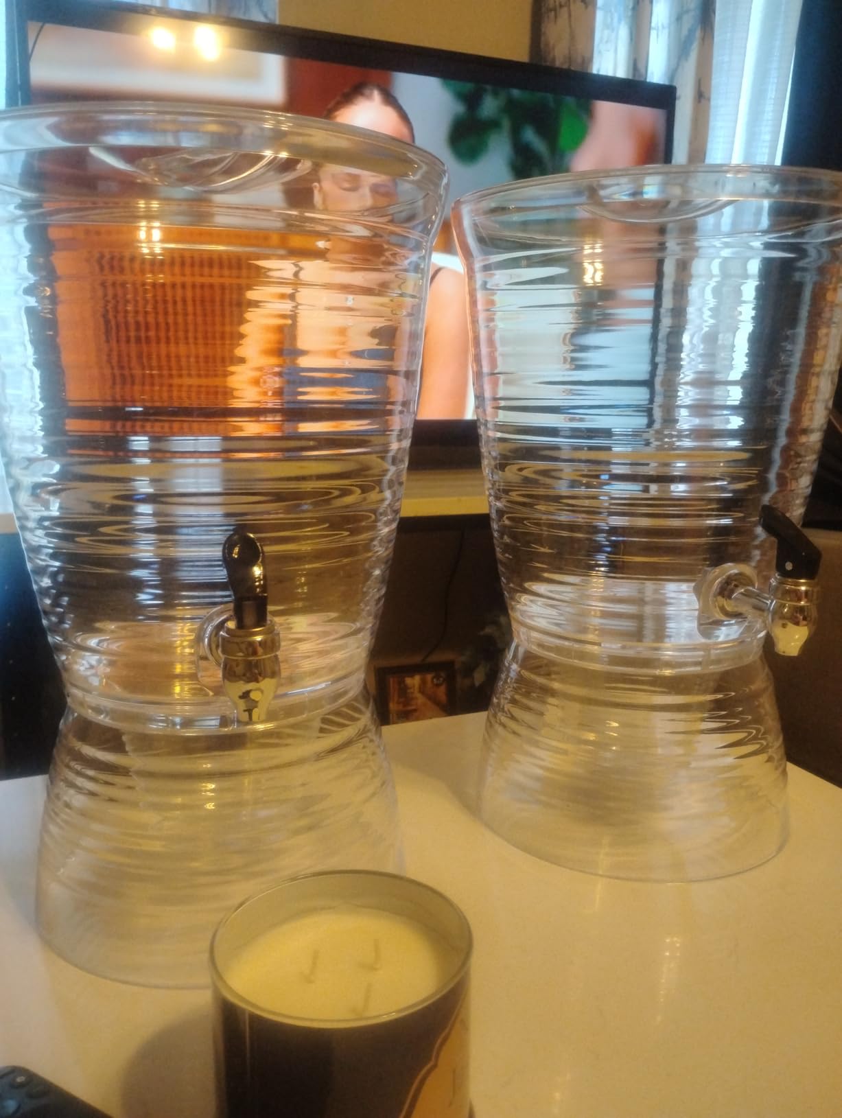 CreativeWare Bark Beverage Dispenser, 2.5 Gallon, Clear customer photo 1