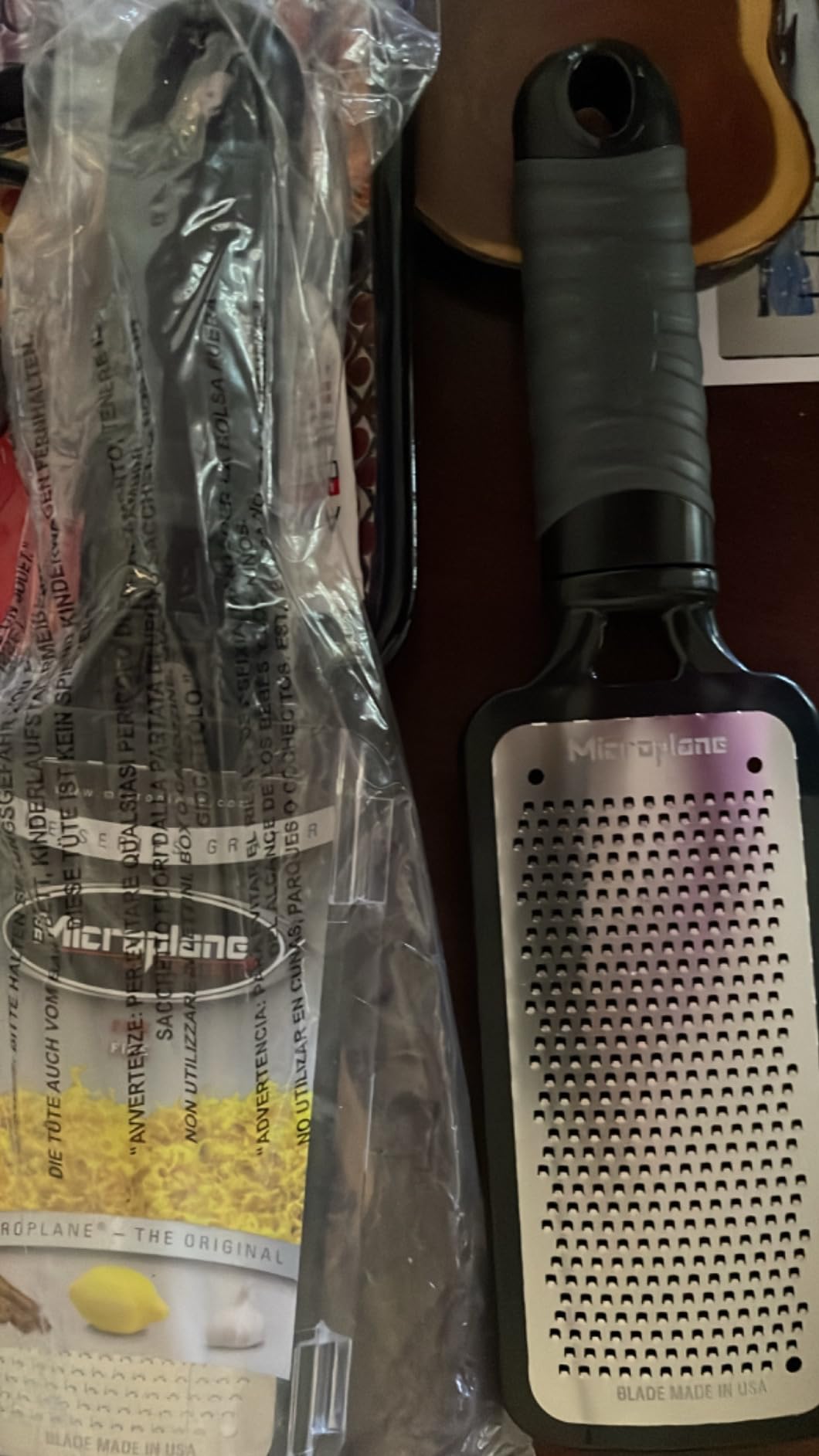 Microplane Home Series Fine Cheese Grater - Surgical Stainless Steel for Fine Grating (Black) customer photo 1