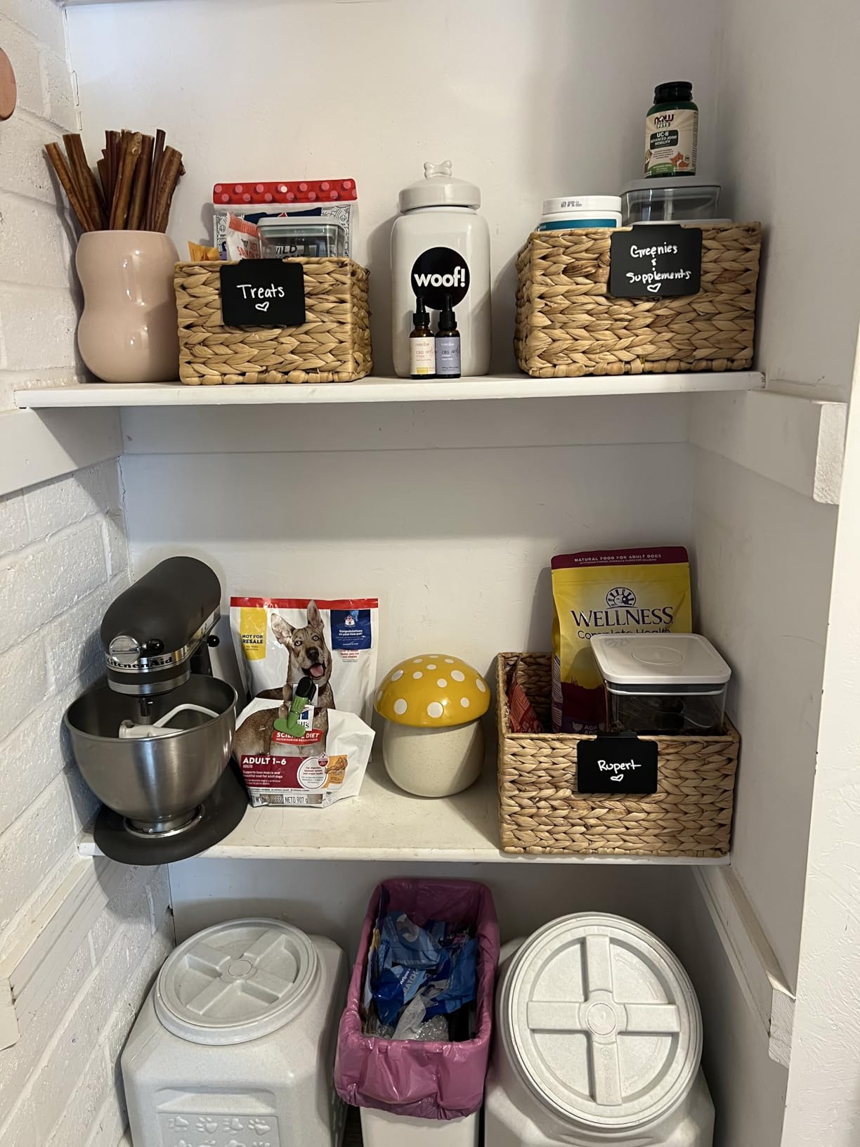 Honey-Can-Do Banana Leaf Storage Baskets -Water Hyacinth Woven Basket, Decorative Baskets for Shelves, Basket for Gifts, Closet, Pantry, and Home Organization, Set of 3, Multi-Size customer photo 2