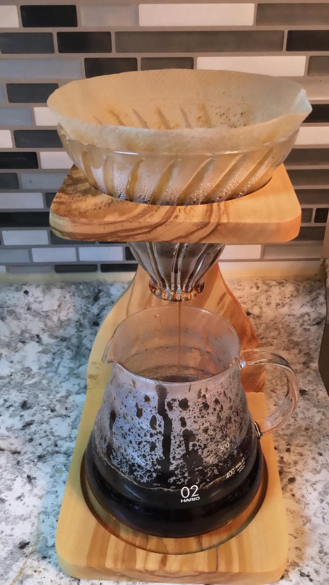 Hario V60 Olive Wood Pour Over Stand Set customer photo 2