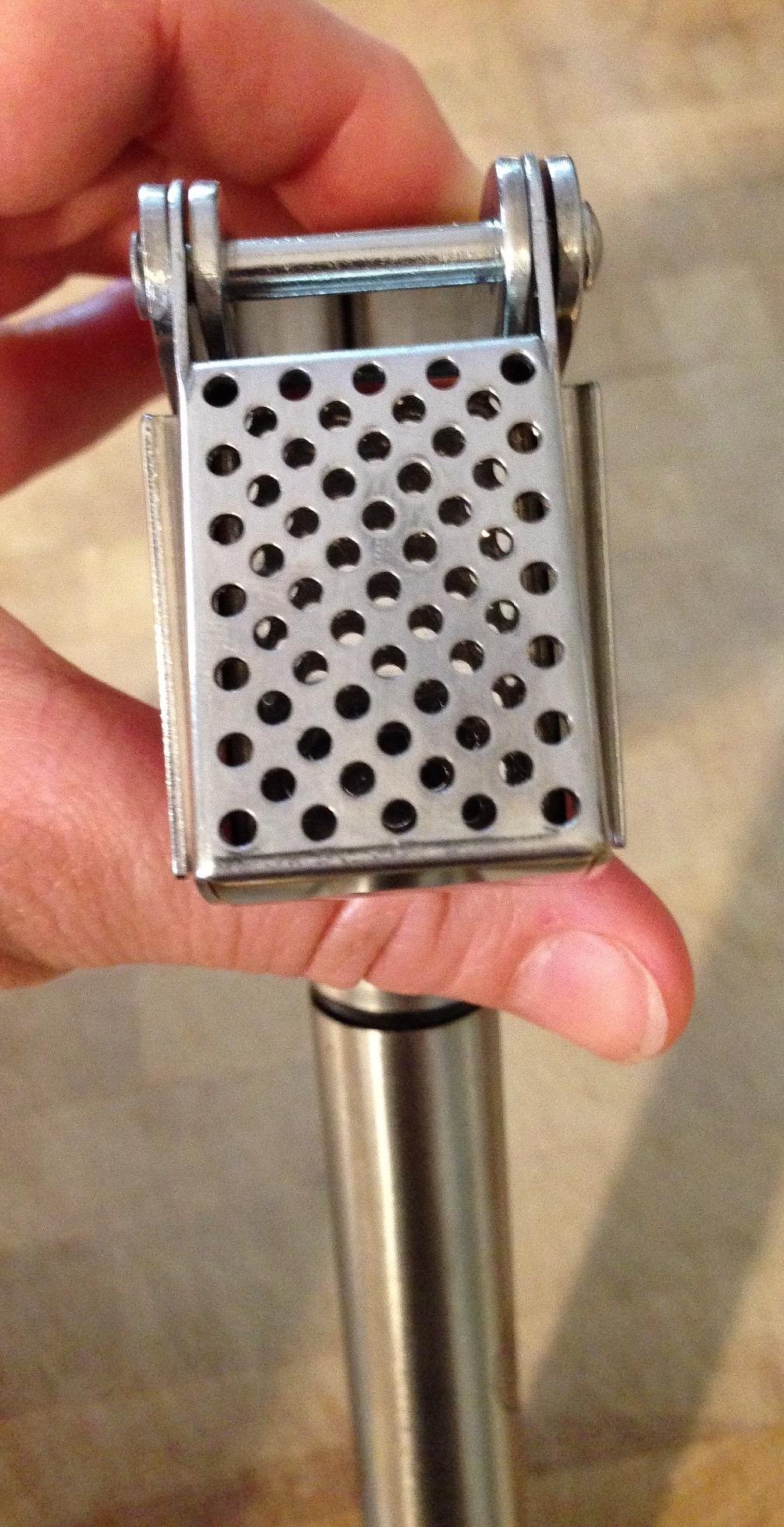 Alpha Grillers Garlic Press Stainless Steel - Easy to Clean, Rust-Proof, Dishwasher Safe - Stainless Steel Garlic Press, Mincer, Crusher with Silicone Peeler & Cleaning Brush customer photo 1