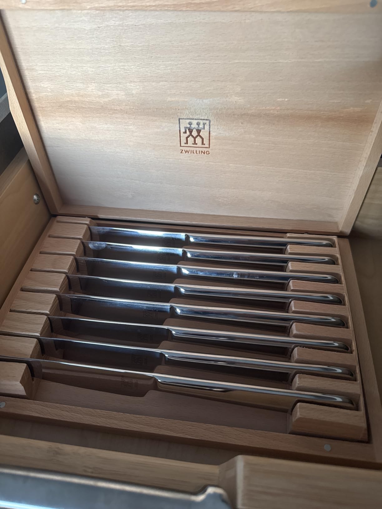 ZWILLING Contemporary 8pc Steak Knife Set, Oval handle Stainless Steel 12