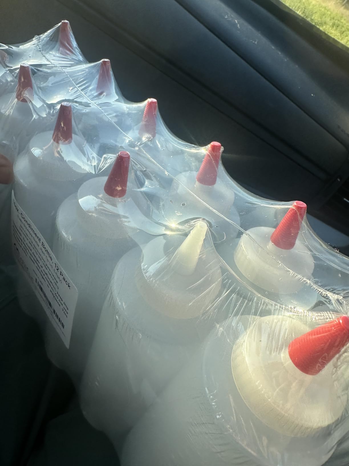 Pinnacle Mercantile Condiment Squeeze Bottles 16oz Wide Mouth Empty Squeeze Bottle Set with Red Tip Leak Proof, BPA Free - 6 Pack customer photo 2