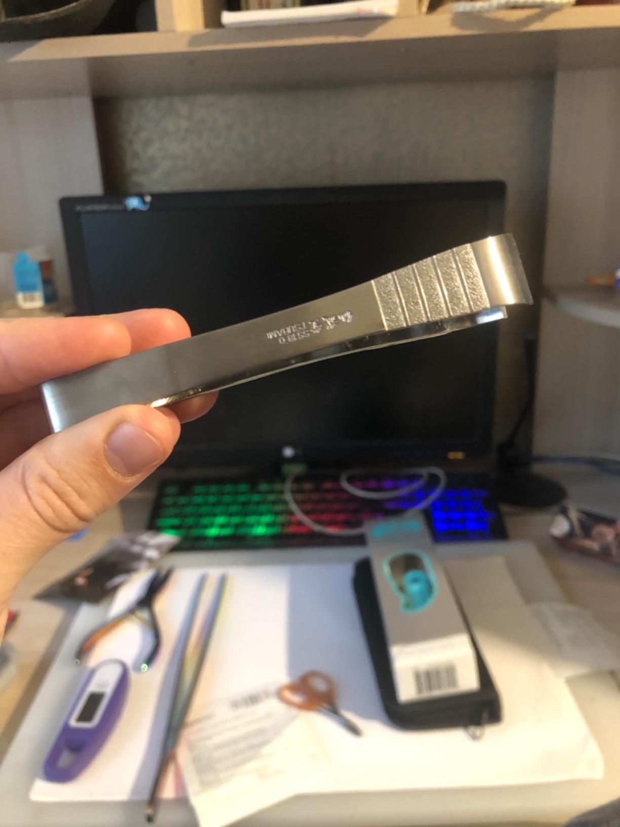 Yoshihiro Non-slip Fish Bone Tweezer Japanese Sushi Chef's Garnishing Tool (Eastern Type-non-slip) customer photo 2