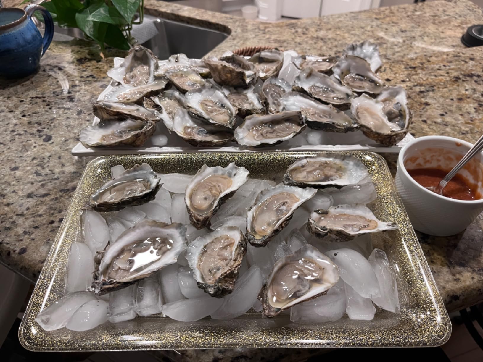 HiCoup Oyster Shucking Knife and Glove Kit - Clam and Oyster Knife Shucker Set with Stainless Steel Seafood Opener Tool, Wood Handle and Gloves customer photo 2