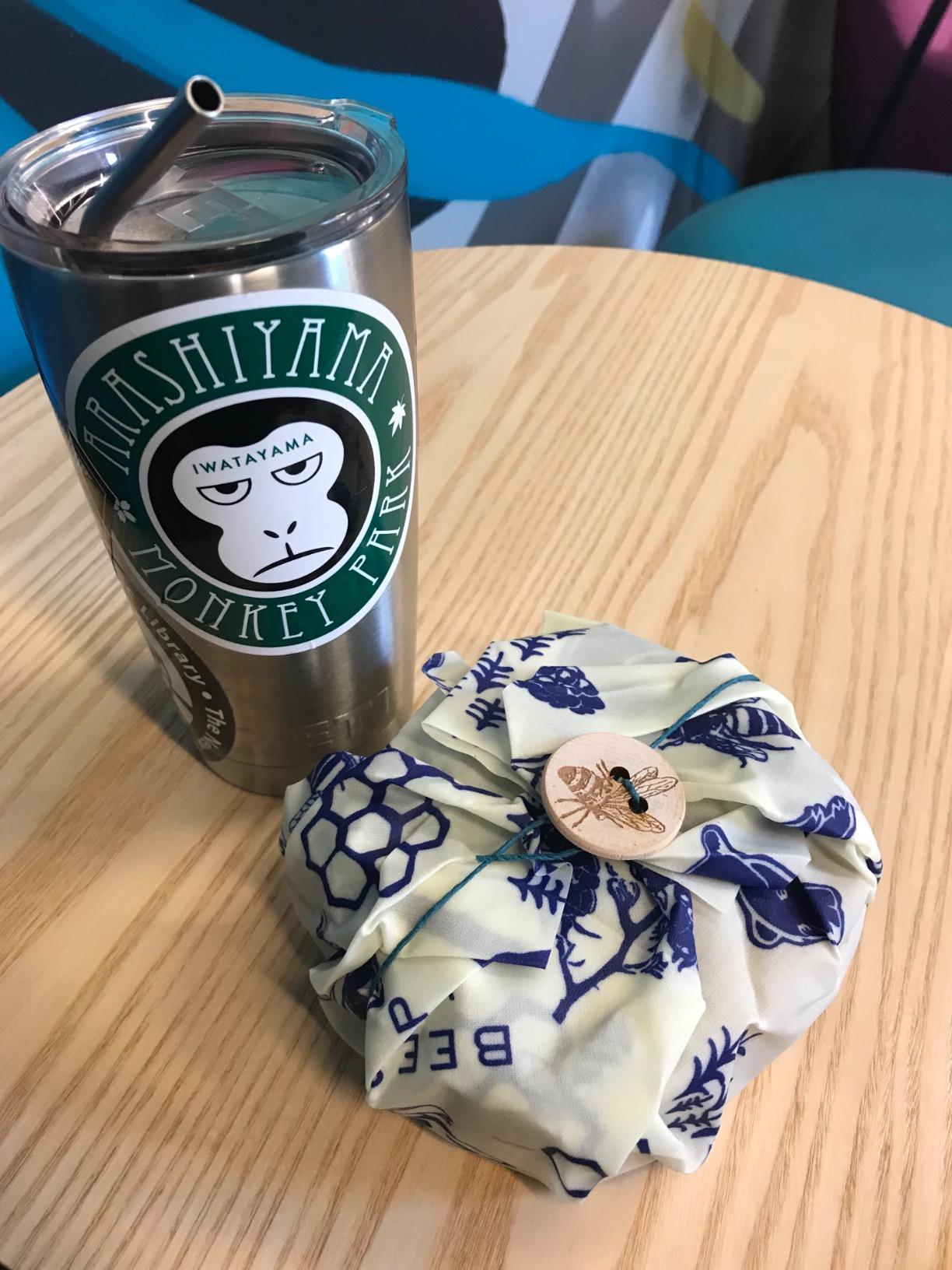 Bee's Wrap Beeswax Sandwich Wrap - Beeswax Lunch Wrap with Button & Tie - Plastic Free Made in USA Reusable Natural Food Wrap - Honeycomb customer photo 1