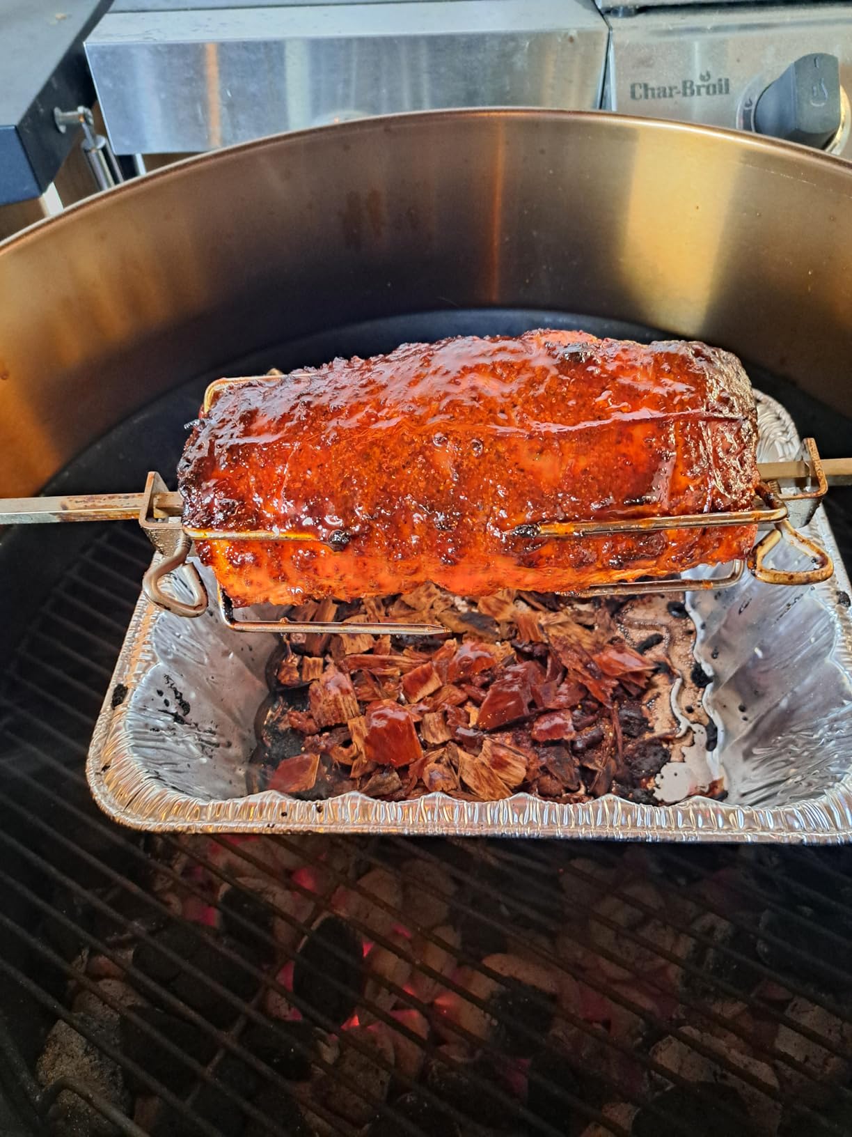 onlyfire Rotisserie Ring Kit for Weber 22-1/2-Inch Charcoal Kettle Grill and Other Similar Models customer photo 2