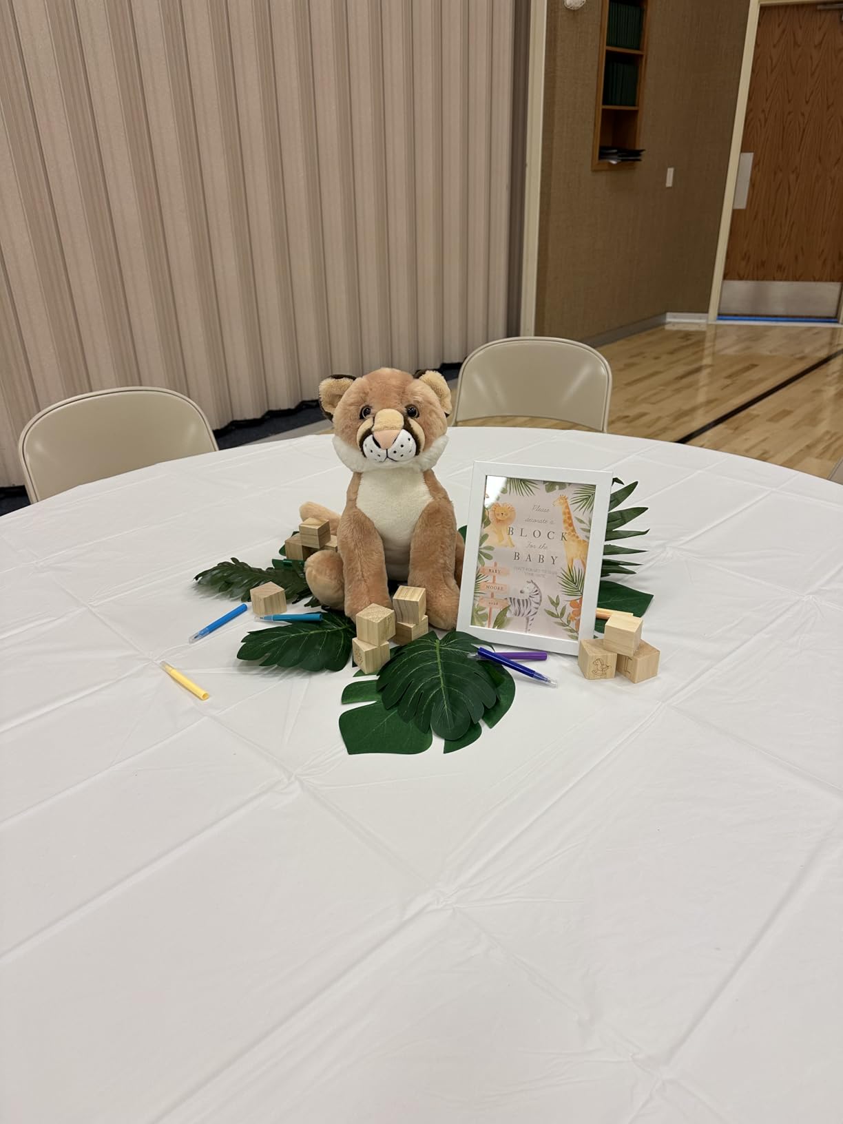 12-Pack Premium Plastic Tablecloth 84in. Round Table Cover - White customer photo 2