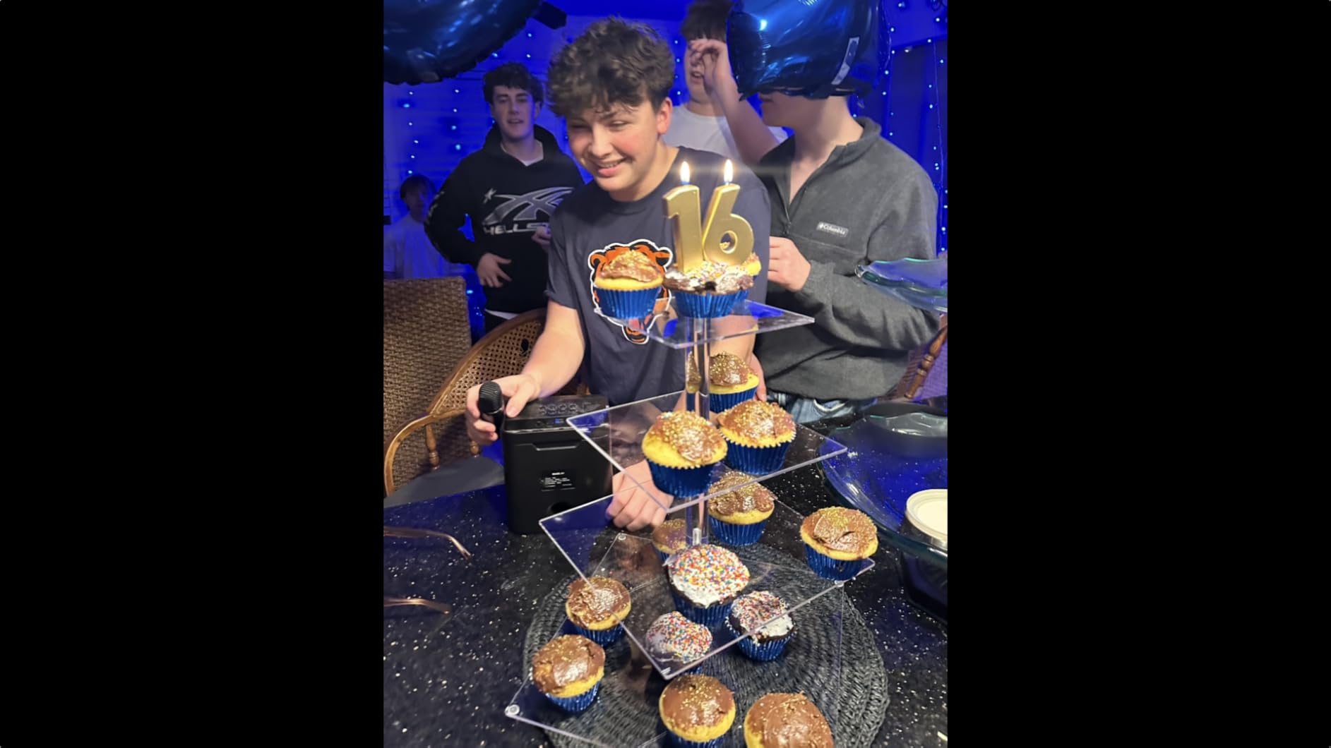 YestBuy 4 Tier Acrylic Cupcake Stand, Premium Cupcake Holder, Acrylic Cupcake Tower Display Cady Bar Party Decor - Display for Pastry(4.7