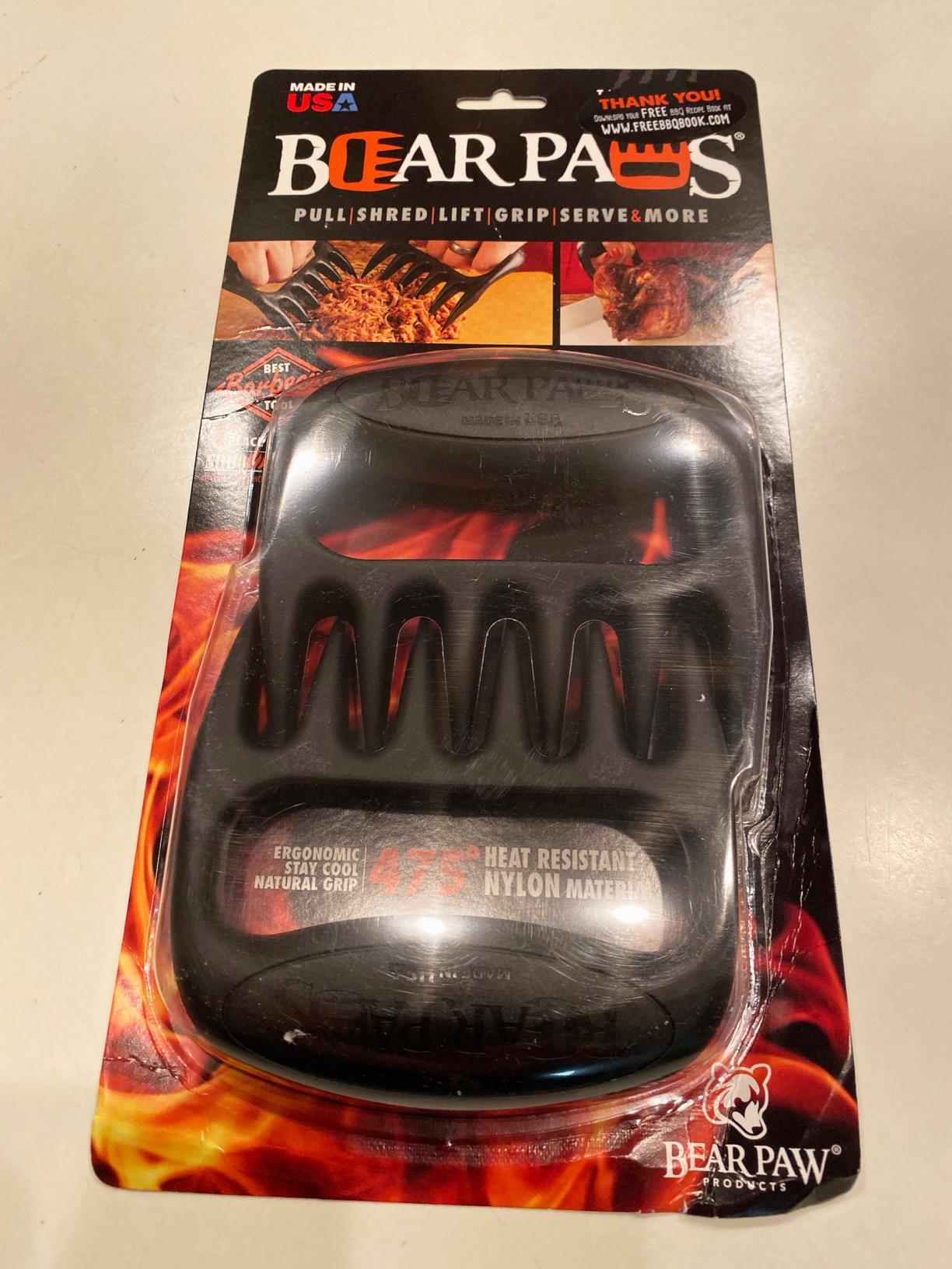 Bear Paws Meat Claws - The Original BBQ Meat Shredder Claws for Pulled Pork, USA Made - Easily Lift, Shred, Pull and Serve Pork, Chicken, Brisket and Turkey - Valentine's Day Gifts for Men (Gray) customer photo 1