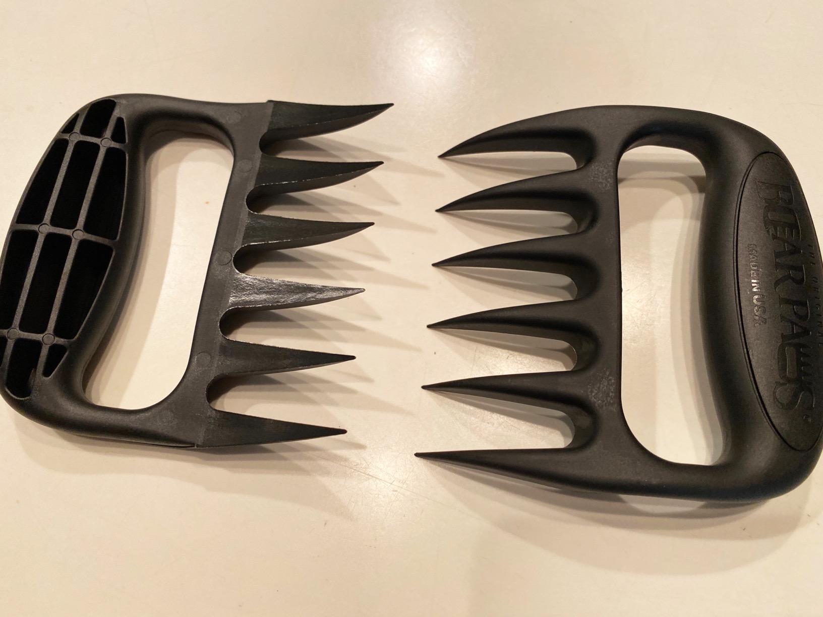 Bear Paws Meat Claws - The Original BBQ Meat Shredder Claws for Pulled Pork, USA Made - Easily Lift, Shred, Pull and Serve Pork, Chicken, Brisket and Turkey - Valentine's Day Gifts for Men (Gray) customer photo 2