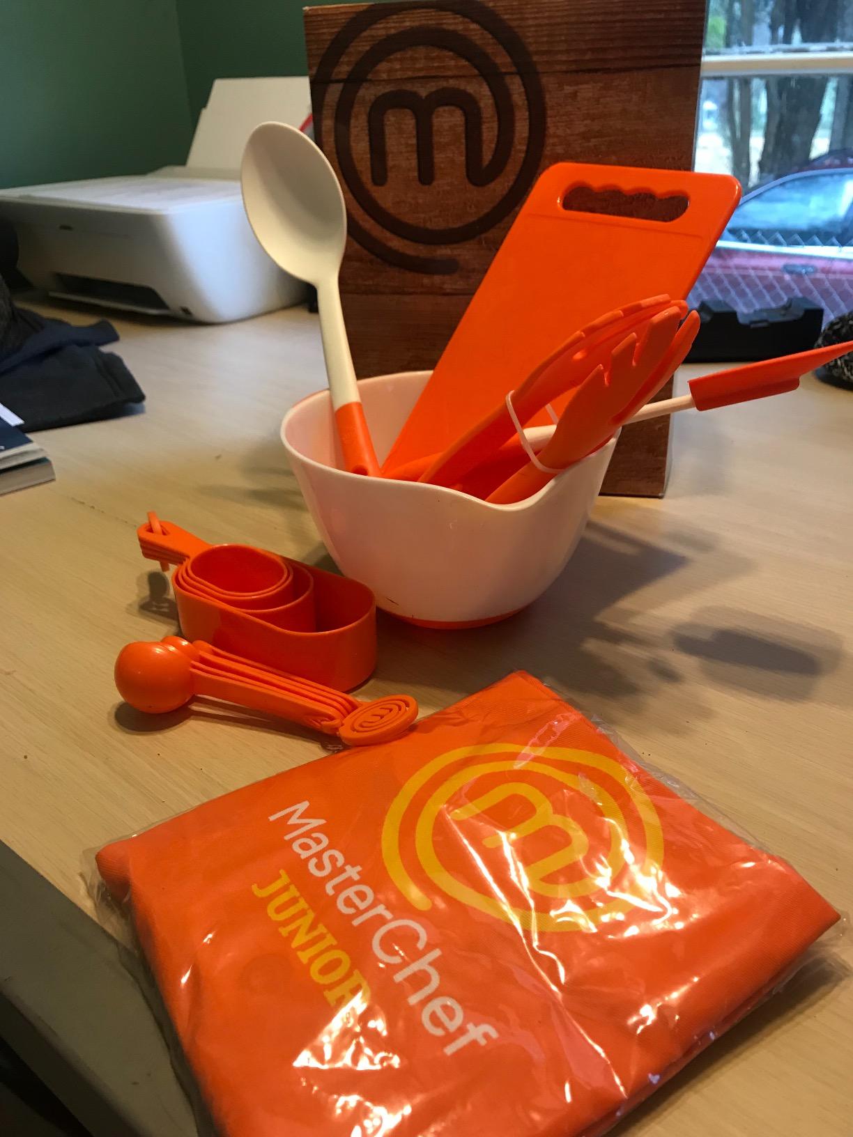 MasterChef Junior Cooking Essentials Set - 9 Pc. Kit Includes Recipes, Apron, Cutting Board, Mixing Bowl, Measure Cups, Spoons, Homemade Holiday Gifts customer photo 2