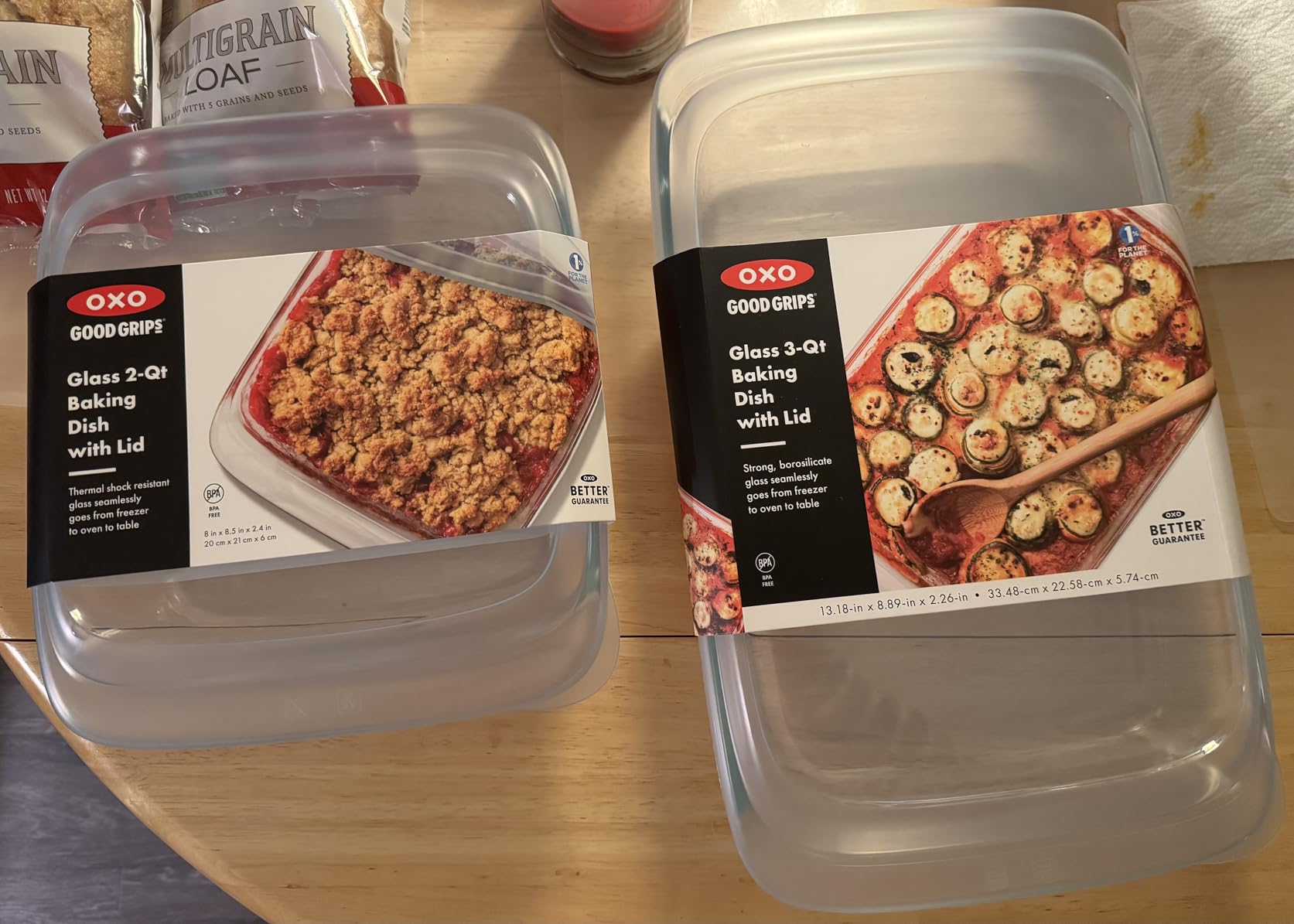 OXO Good Grips Freezer-to-Oven Safe 3 Qt Glass Baking Dish with Lid, 9 x 13 customer photo 1
