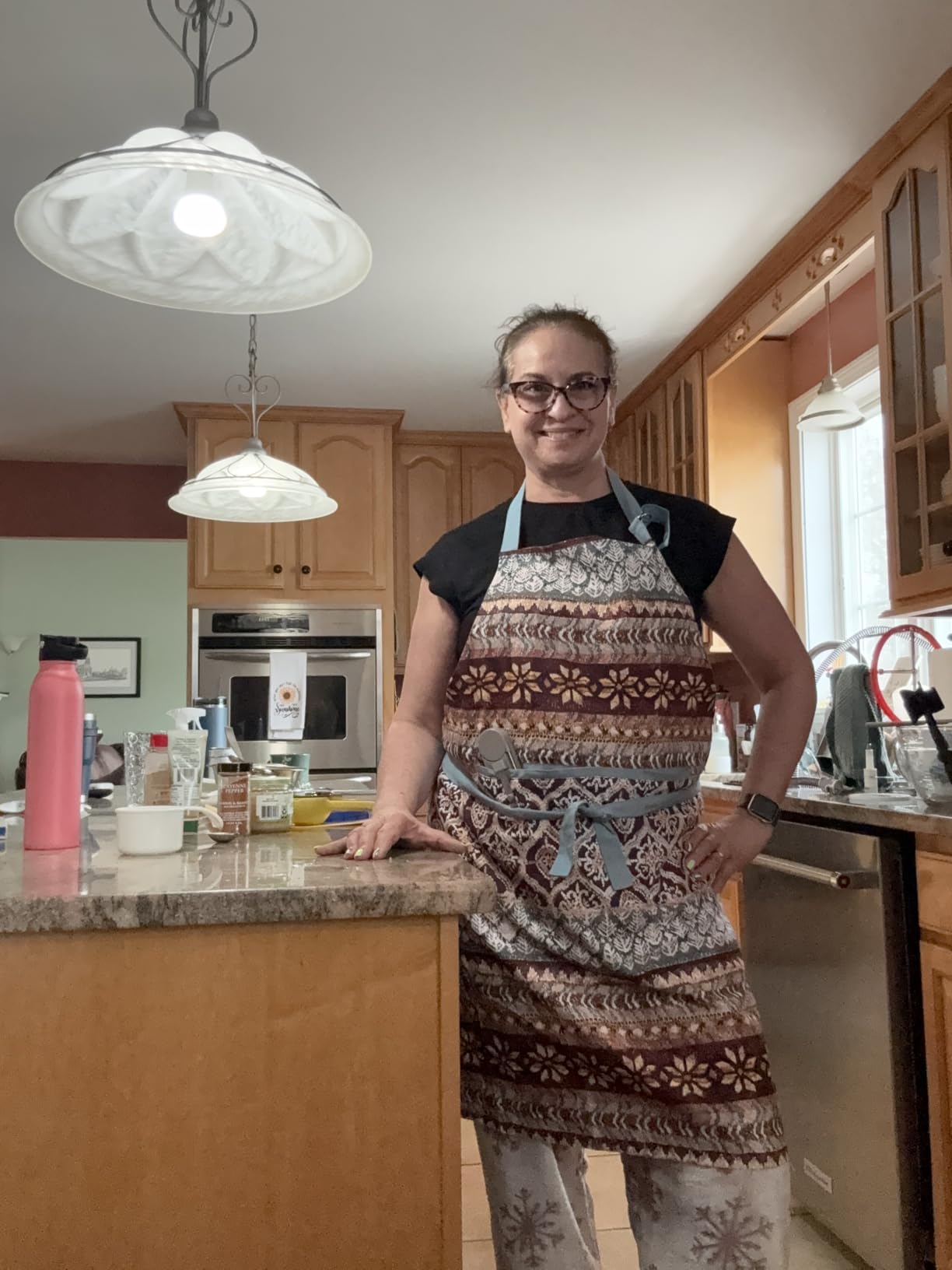 Maison d' Hermine 100% Cotton Apron for women with Pocket Kitchen Chef Apron for Men Cooking Mothers Day Gifts customer photo 1