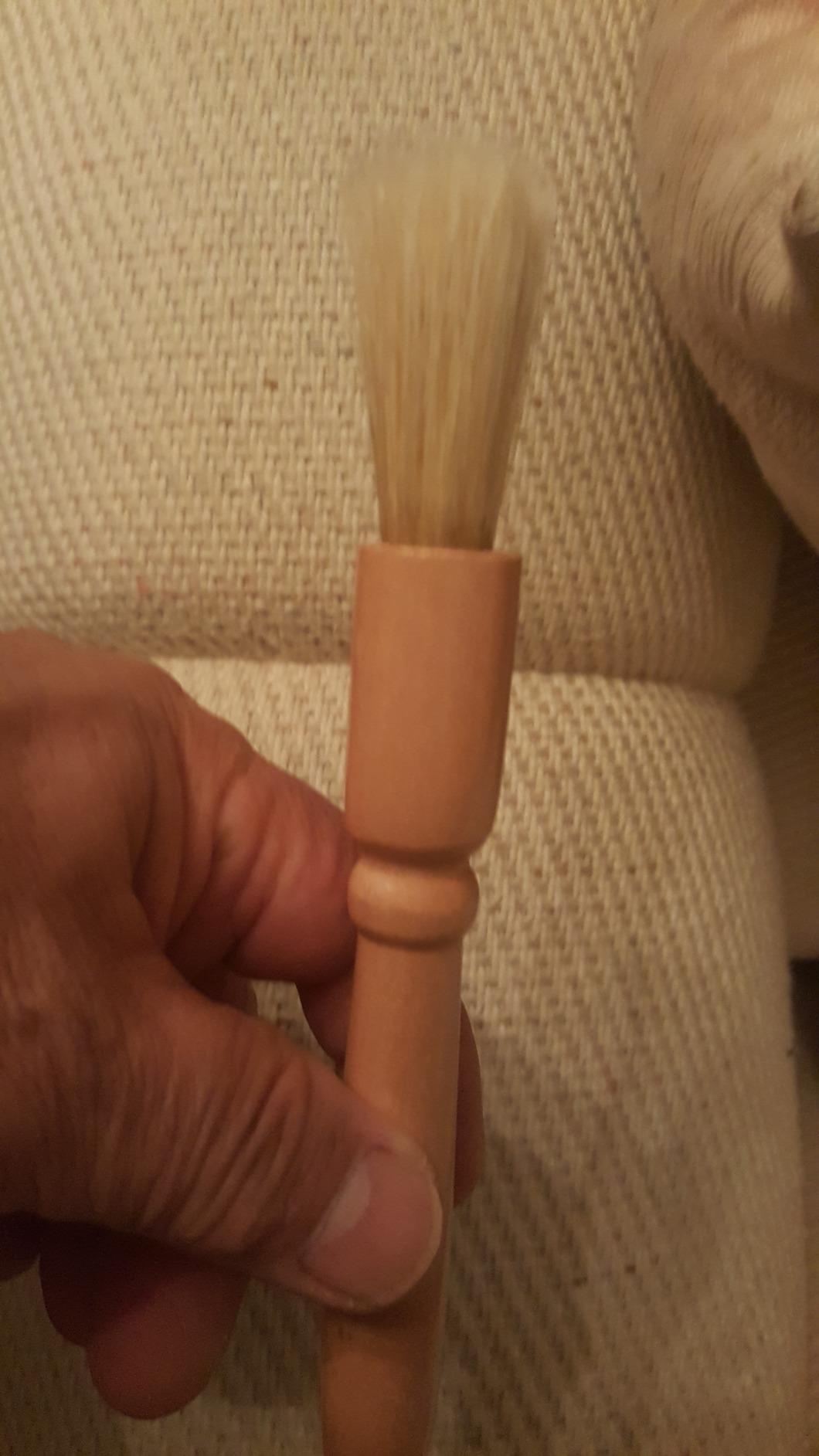 Coffee Grinder Cleaning Brush, Wood Handle & Natural Bristles Wood Dusting Espresso Brush Accessories for Bean Grain Coffee Tool Barista Home Kitchen customer photo 1