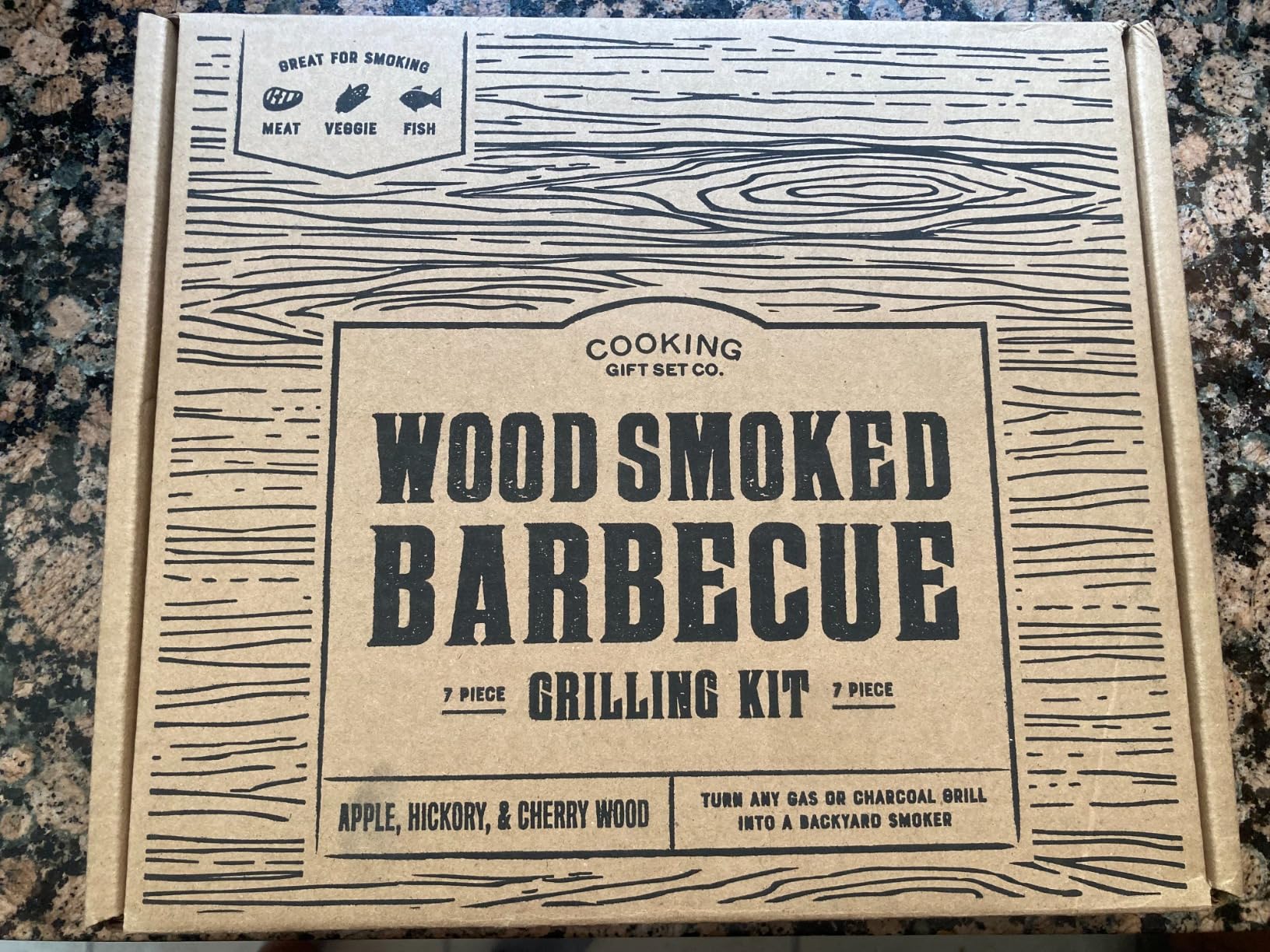 Grilling Accessories BBQ Smoker Box Grill Kit - Stainless Steel Smoke Box for Gas Grill and Charcoal with Wood Chips, Meat Thermometer and Scraper - Complete Outdoor BBQ Accessories Gift Set for Men customer photo 2