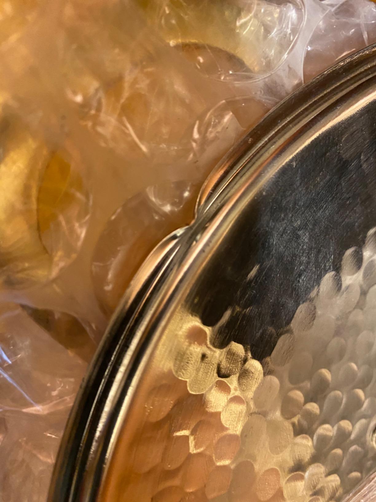 DEMMEX 1.2MM Thick Hammered Copper Soup Pot Stew Pan Casserole Dish, 3 Quarts (7.8