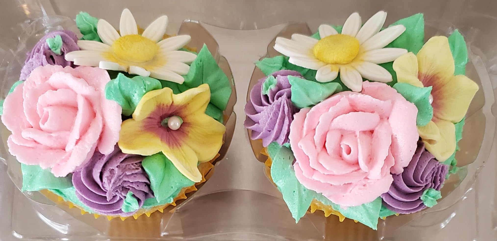 BTaT Floral Tea Cups and Saucers Set of 4 (7 oz), Porcelain Tea Cup Sets, Assorted Colors with Gold Trim customer photo 2