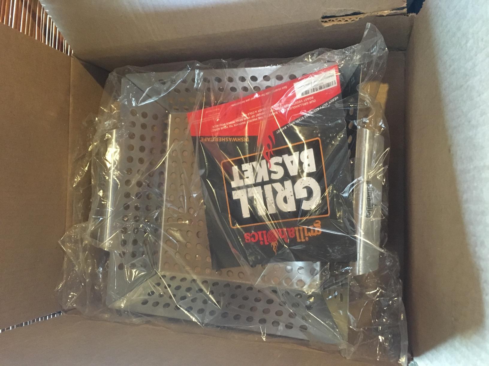 Grillaholics Grill Basket for Outdoor Grill - Durable Premium Stainless Steel Vegetable Grill Basket - XL Family Size BBQ Grill Basket - Perfect Grilling Accessories for Veggies, Fish, Shrimp & Kebabs customer photo 1