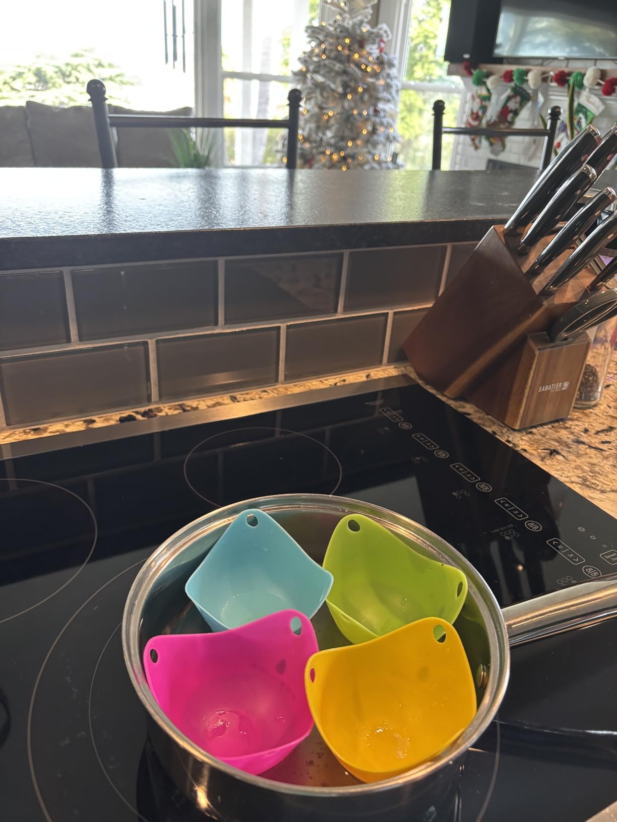 Egg Poacher - COZILIFE Silicone Egg Poaching Cups with Ring Standers, For Microwave or Stovetop Egg Cooking, Kraft Box Packing, BPA Free, Pack of 4 customer photo 2