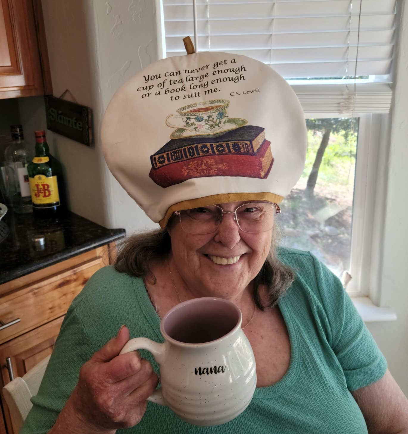 Alices Cottage Teacup and Books Cotton Tea Cozy Cosy customer photo 1