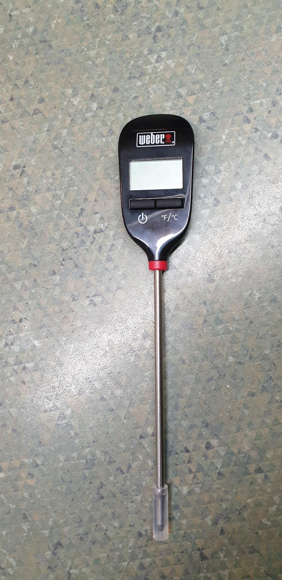 Weber Instant-Read Thermometer Probe, Black/Silver - Fast Digital Grill & Kitchen Thermometer with 15-Second Readout, Auto Shutoff & Fahrenheit/Celsius Options customer photo 2