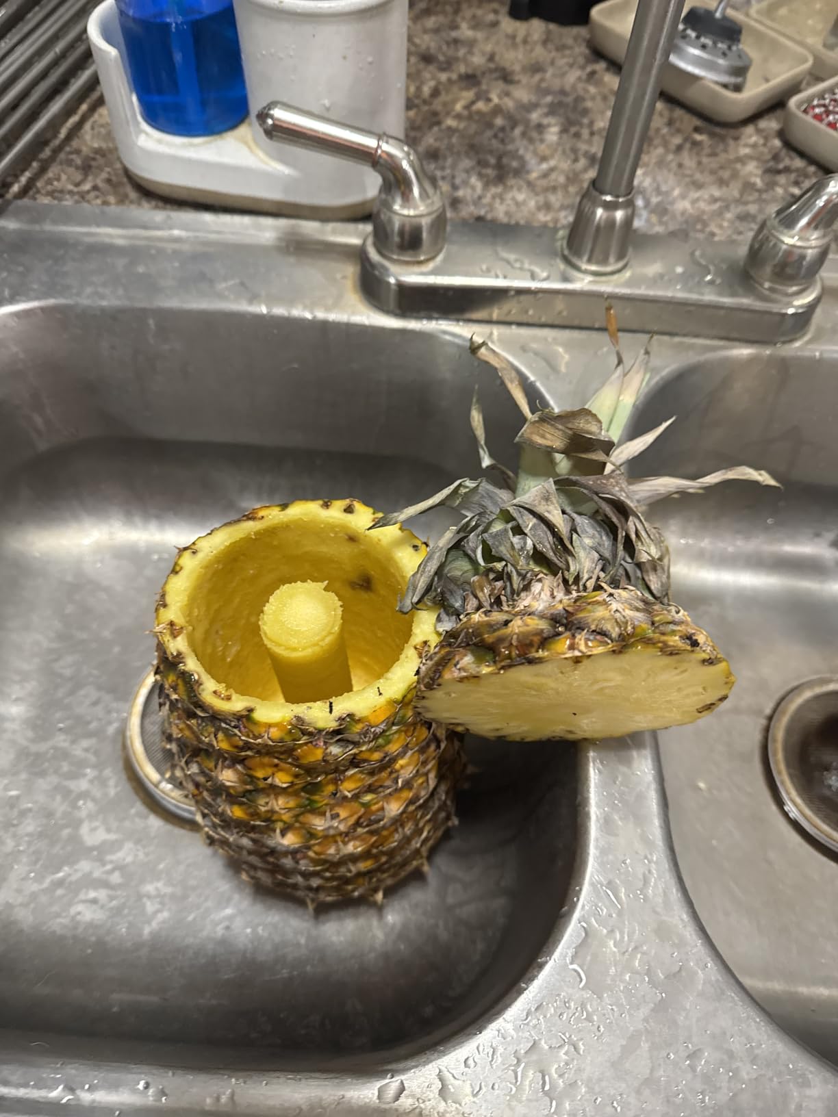 Pineapple Corer, [Upgraded, Reinforced, Thicker Blade] Newness Premium Pineapple Corer Remover, Stainless Steel Pineapple Core Remover Tool for Home & Kitchen with Sharp Blade for Diced Fruit Rings customer photo 2