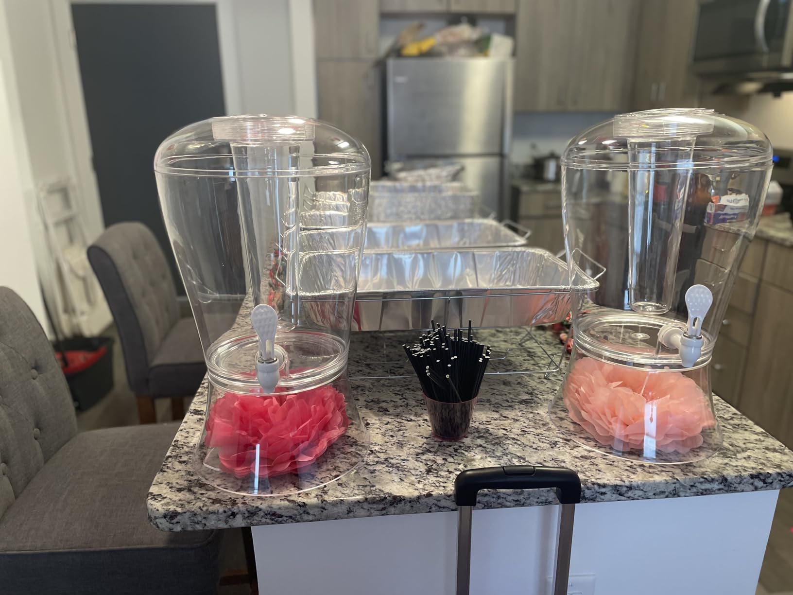 CreativeWare 3-Gallon Mosaic Beverage Dispenser, Clear customer photo 1