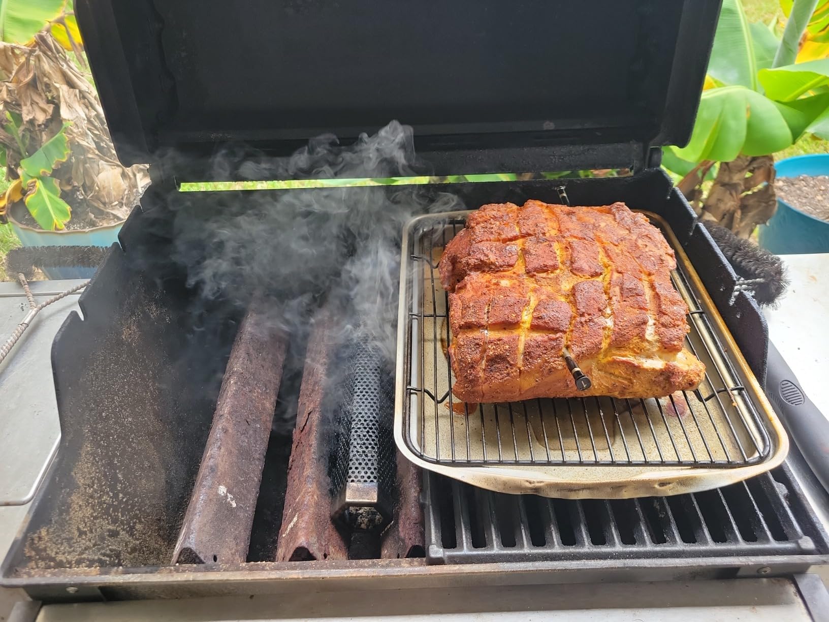 LIZZQ Premium Pellet Smoker Tube 12 inches - 5 Hours of Billowing Smoke - Hot or Cold Smoking - for Any Grill or Smoker - An Easy and Safe Way to Provide Smoking - Free eBook Grilling Ideas & Recipes customer photo 1