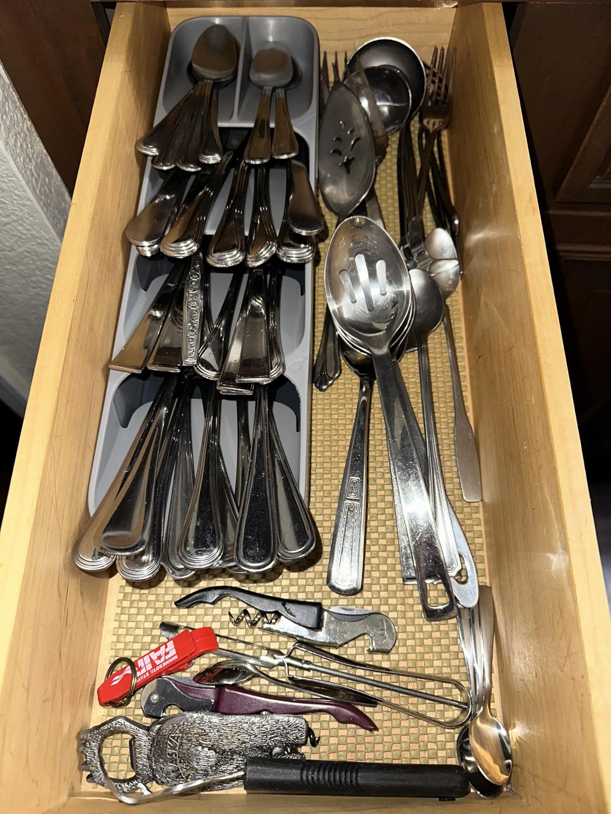 Joseph Joseph DrawerStore Compact Utensil Organizer For Kitchen Drawer Silverware, Flatware Tray, Small, Grey customer photo 1