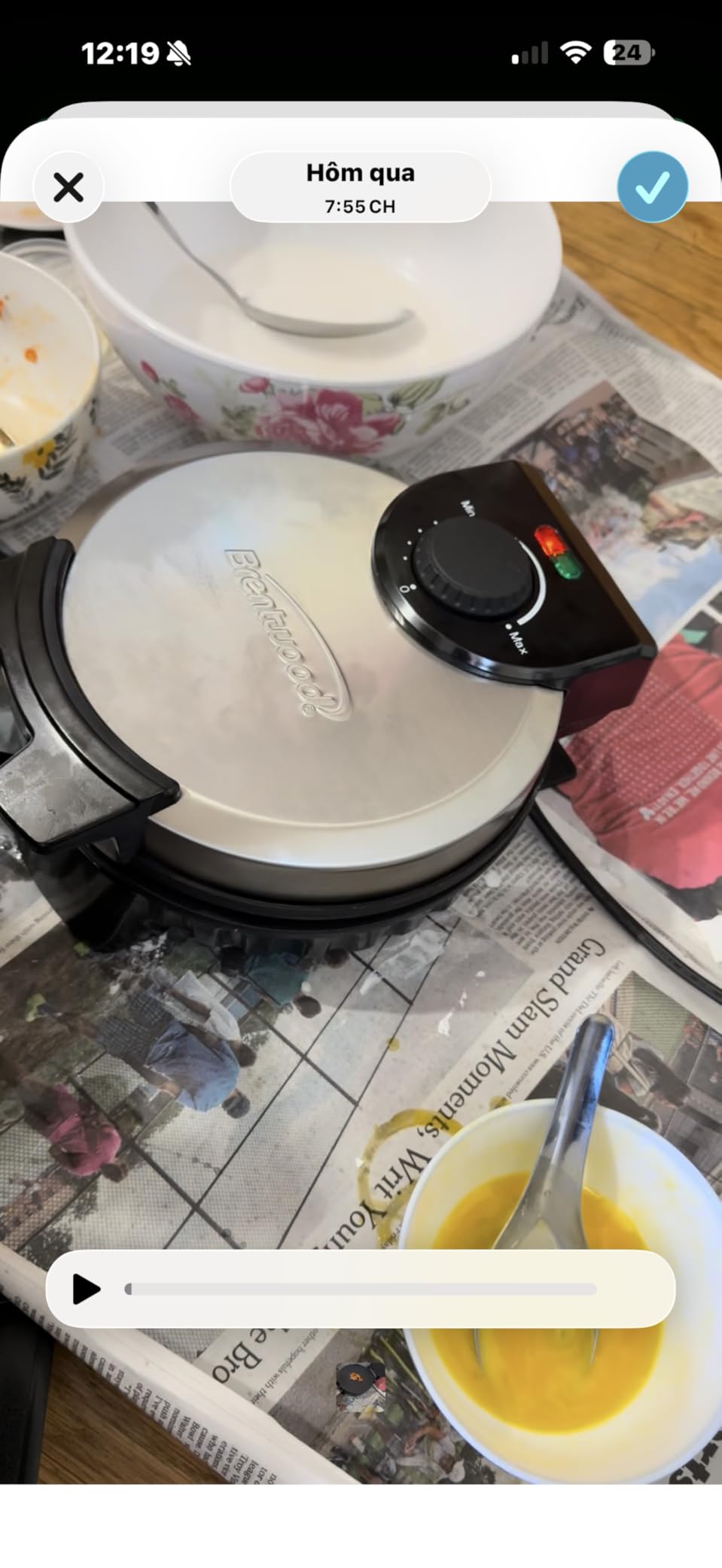 Brentwood TS-127 Stainless Steel Non-Stick Electric Tortilla Maker, 8-Inch customer photo 1