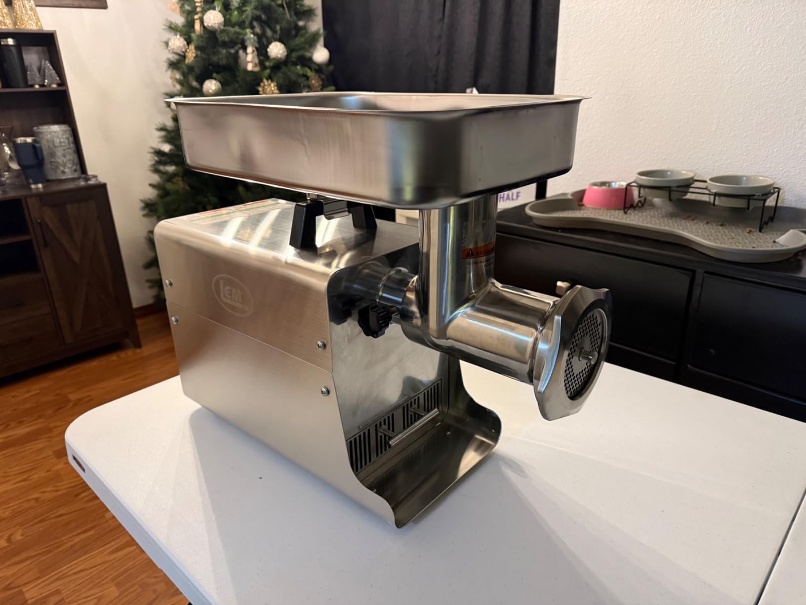 LEM Products BigBite #8 Meat Grinder, 0.50 HP Stainless Steel Electric Meat Grinder Machine, Ideal for Regular Use customer photo 2