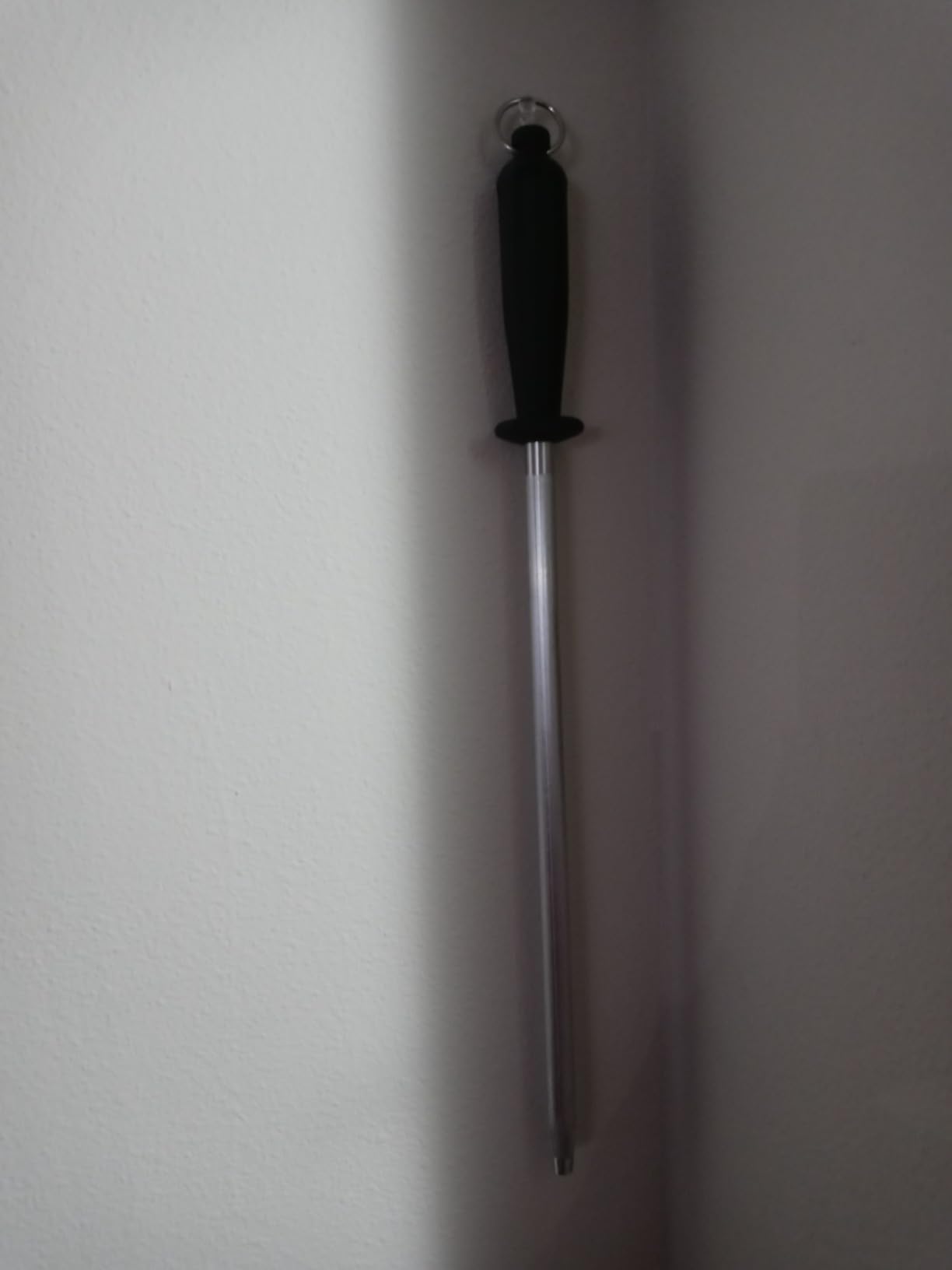 Professional Carbon Steel Black Knife Sharpening Steel, Black 12 Inch customer photo 1