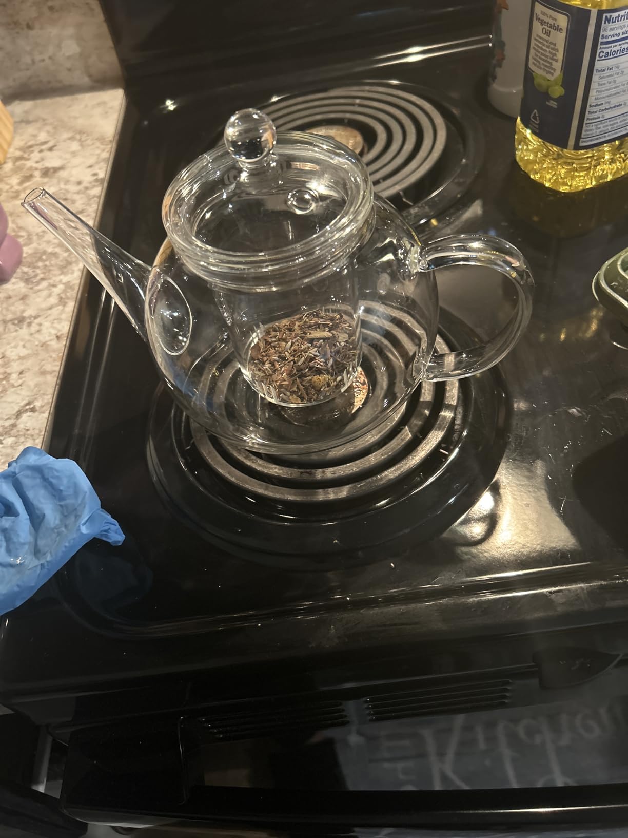 Teabloom Stovetop & Microwave Safe Glass Teapot with Removable Loose Tea Glass Infuser - Includes 2 Blooming Teas - 2-in-1 Tea Kettle and Tea Maker - Tea Purist's Choice customer photo 2