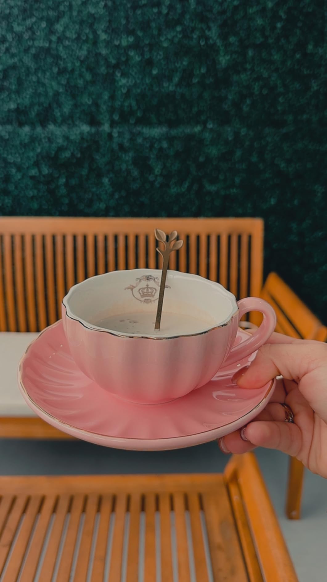 Porcelain Tea Sets British Royal Series, 8 OZ Cups & Saucer Service for 6, with Teapot Sugar Bowl Cream Pitcher Teaspoons and tea strainer for Tea/Coffee, Pukka Home (Pure White) customer photo 2
