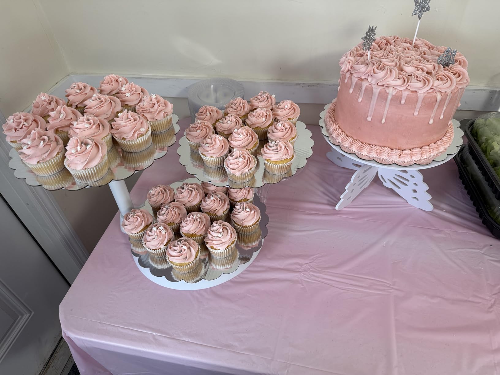 Uten 3 Tier Cupcake Stand, Plastic Cake Stand with 11